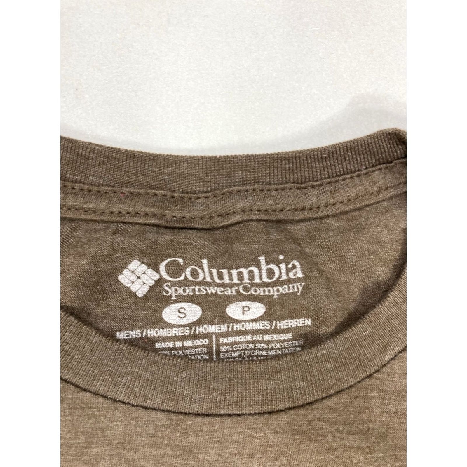 Vintage VINTAGE Columbia Sportswear Outdoor Nature Graphic T-shirt Men Small Brown Heather Size US S / EU 44-46 / 1 - 5 Thumbnail