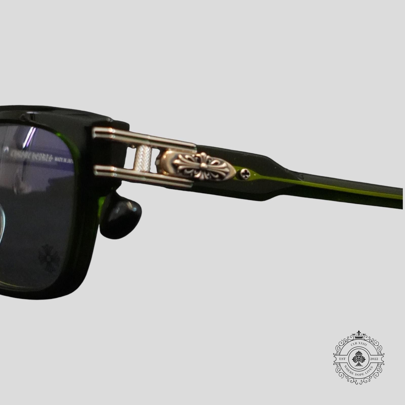 Chrome Hearts Chrome Hearts Bulge Glasses in Green/Silver Size ONE SIZE - 3 Thumbnail