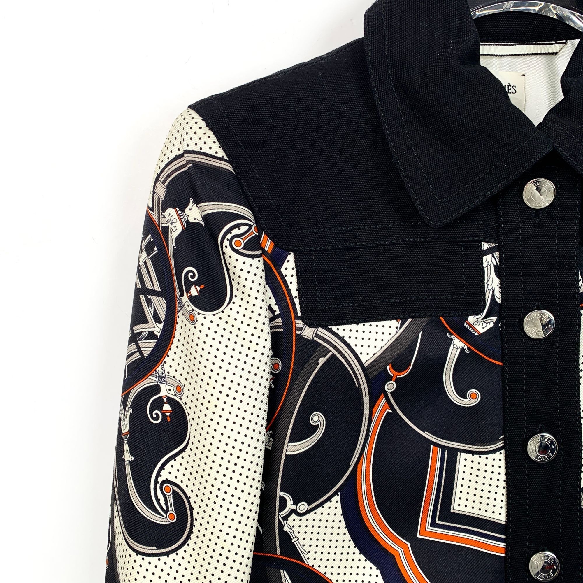 Hermes Hermès Paris Womens Graphic Pattern Jacket Size S Size XXS / US 00 / IT 34 - 3 Thumbnail