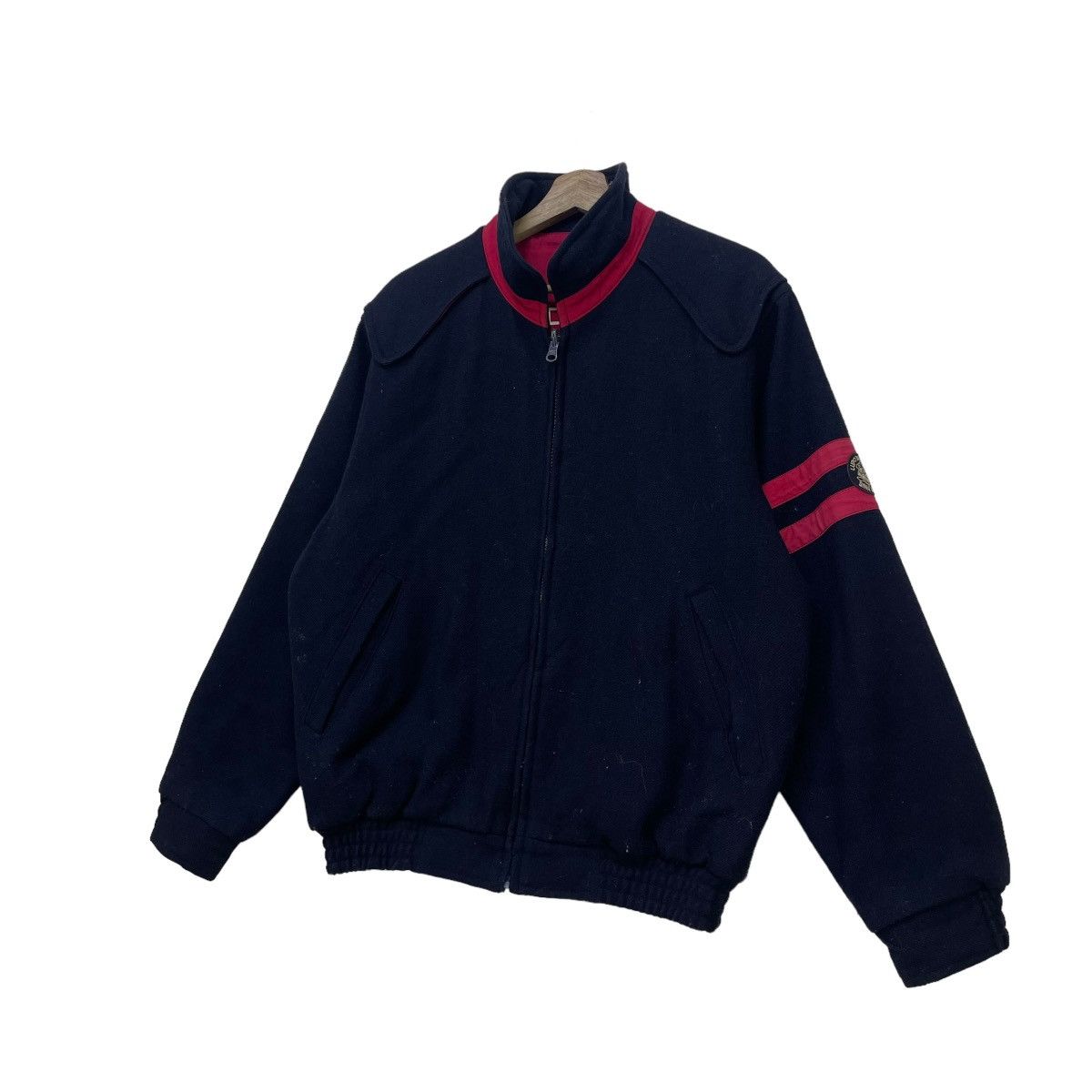 45rpm 💥Vintage Sina Cava Lupo Di Mare Reversible Bomber Wool Size US M / EU 48-50 / 2 - 5 Thumbnail