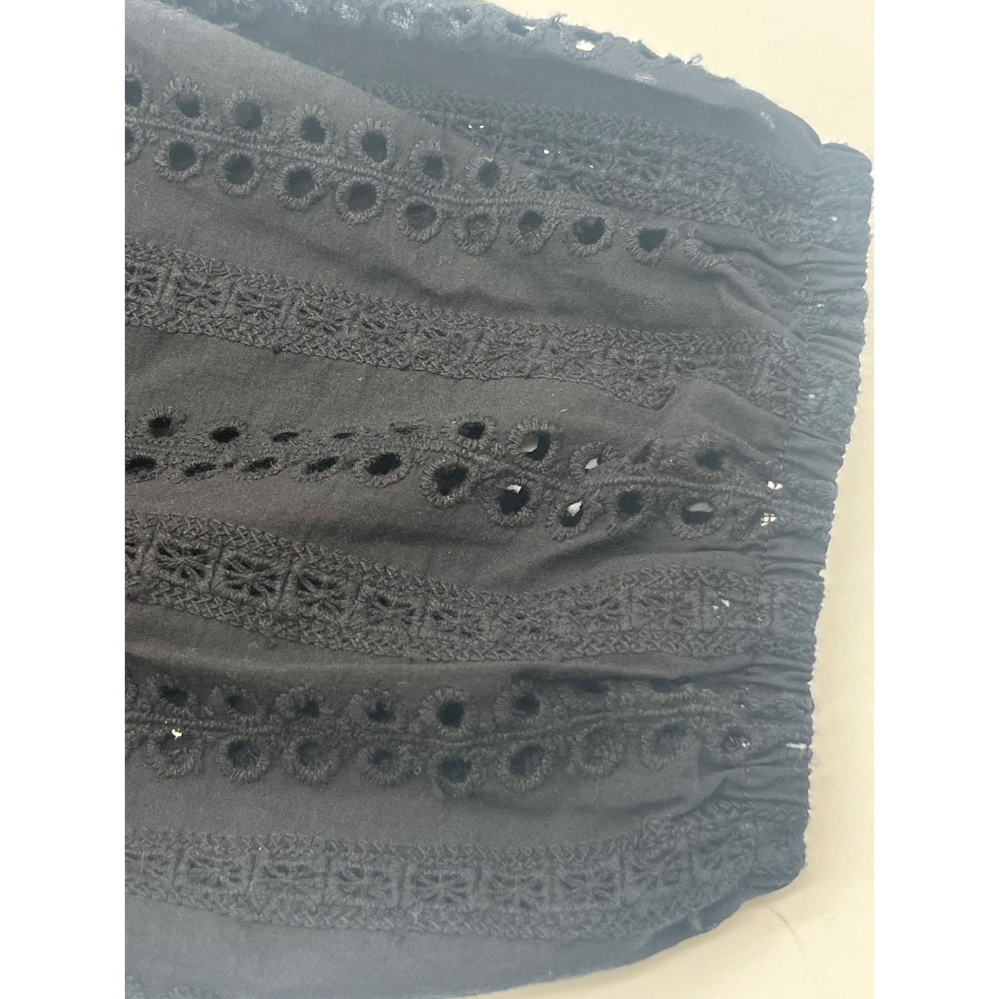 Other Faith & Zoe Women’s Eyelet Ballon Sleeve Top, Black, M Size M / US 6-8 / IT 42-44 - 14 Thumbnail