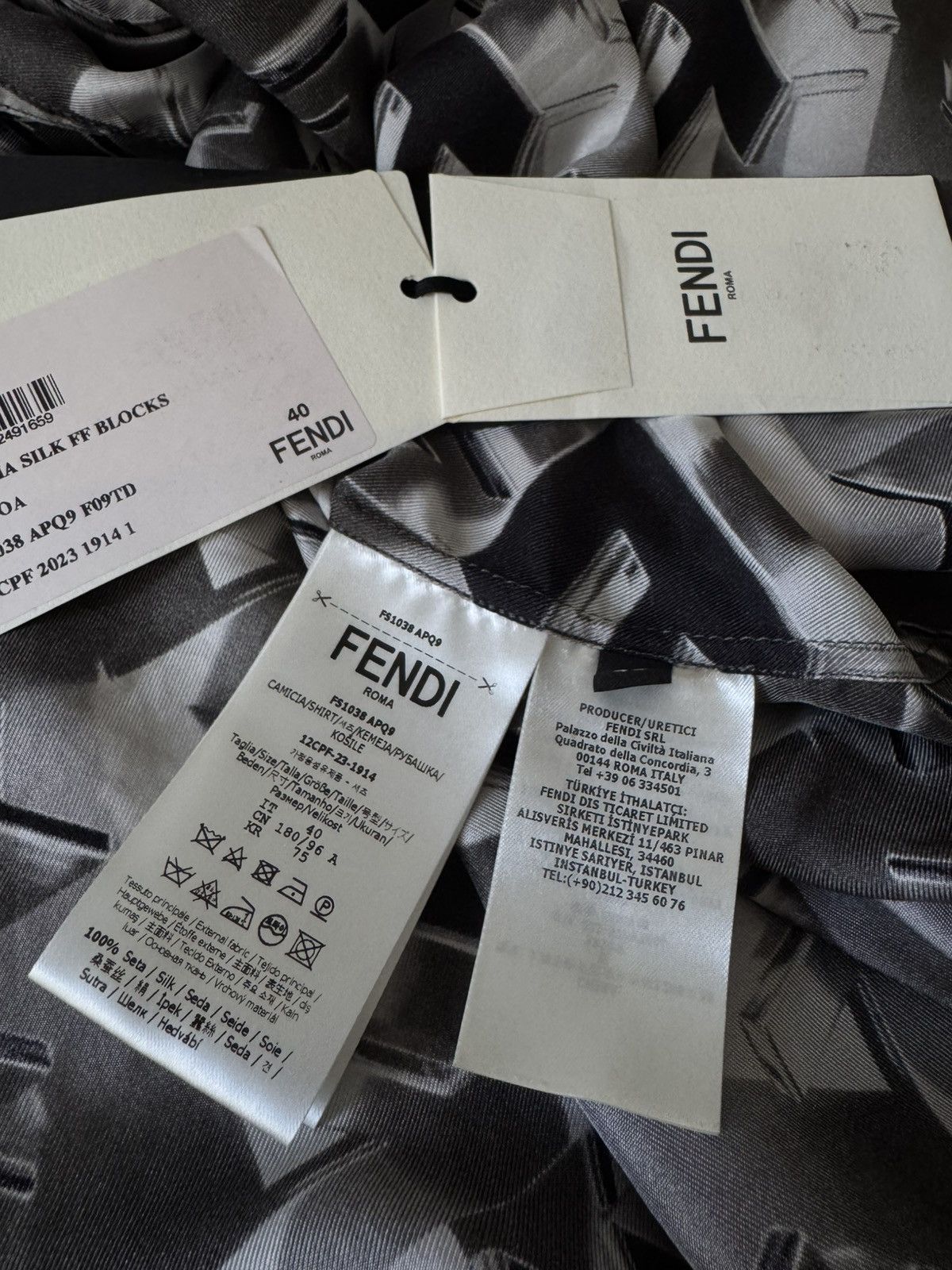 Fendi Fendi FF Blocks Shirt Size US L / EU 52-54 / 3 - 9 Thumbnail