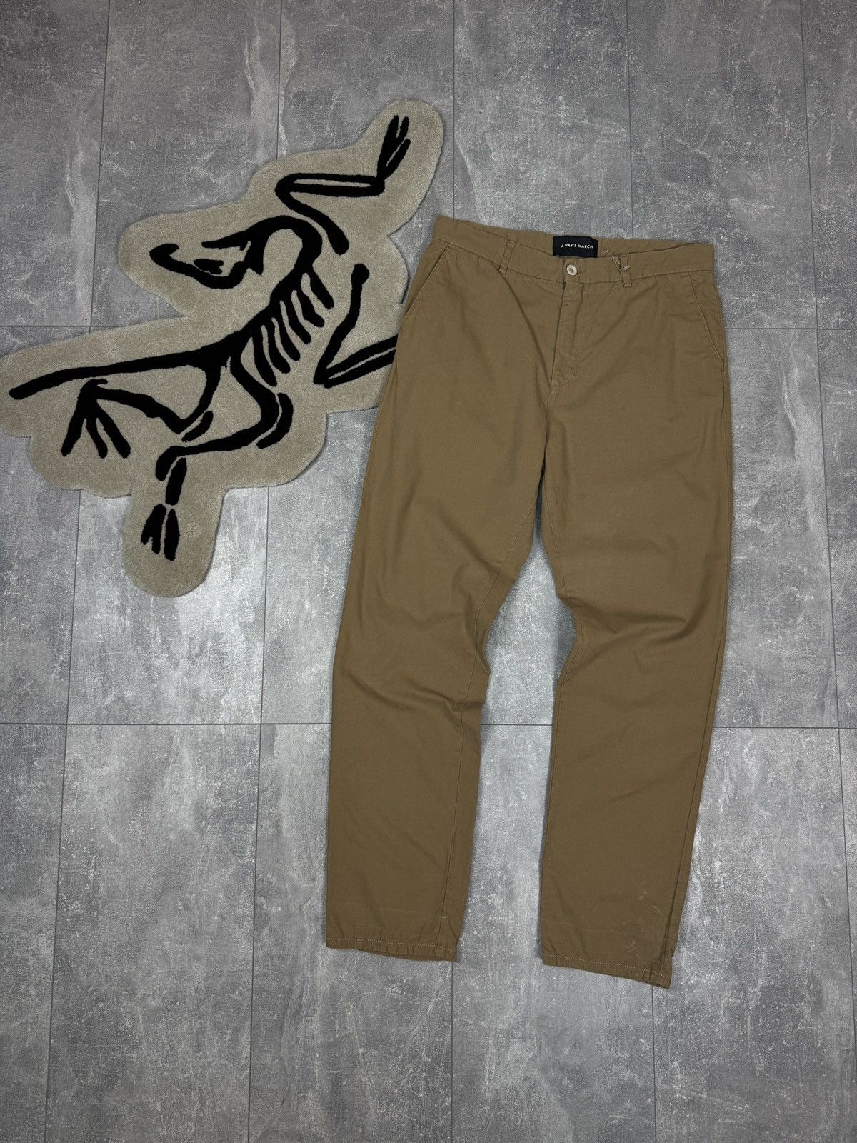 A Day's March × Vintage Mens Vintage A Days March chinos pants casual brown luxury Size US 32 / EU 48 - 1 Thumbnail