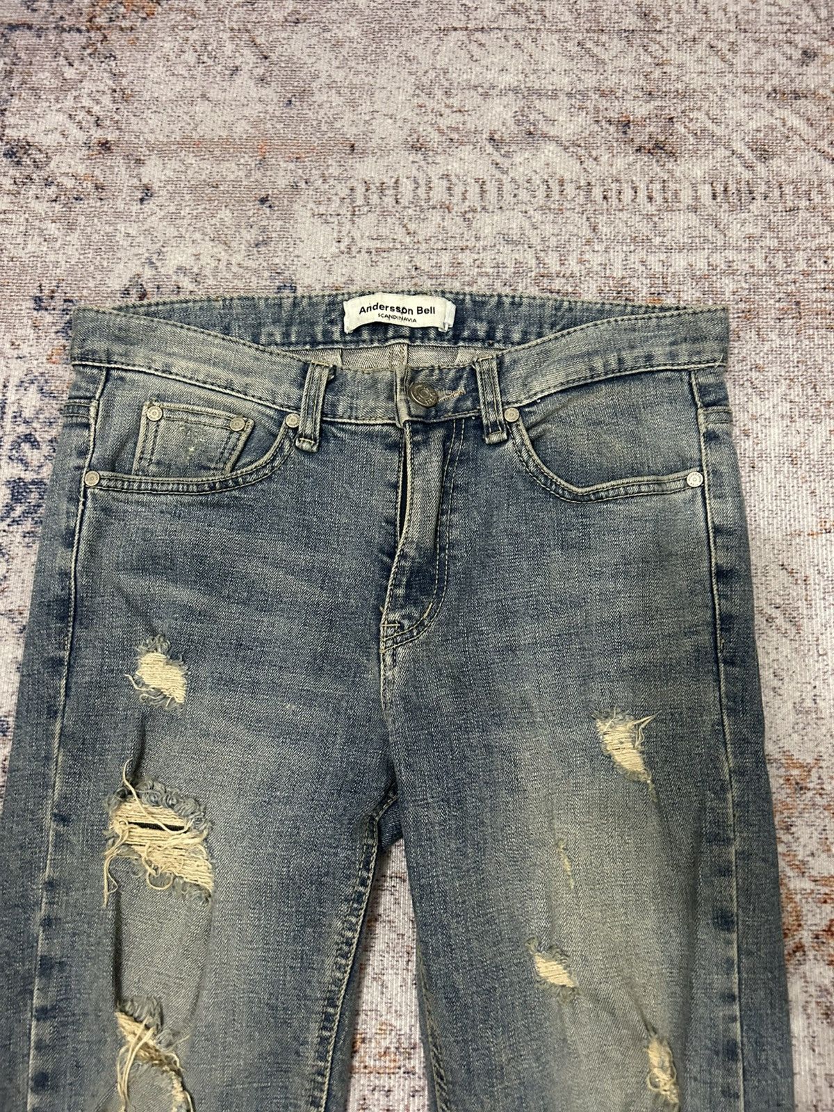 Andersson Bell Anderson Bell Scandinavia Distressed Buttom zipper Jeans Size US 29 - 9 Thumbnail