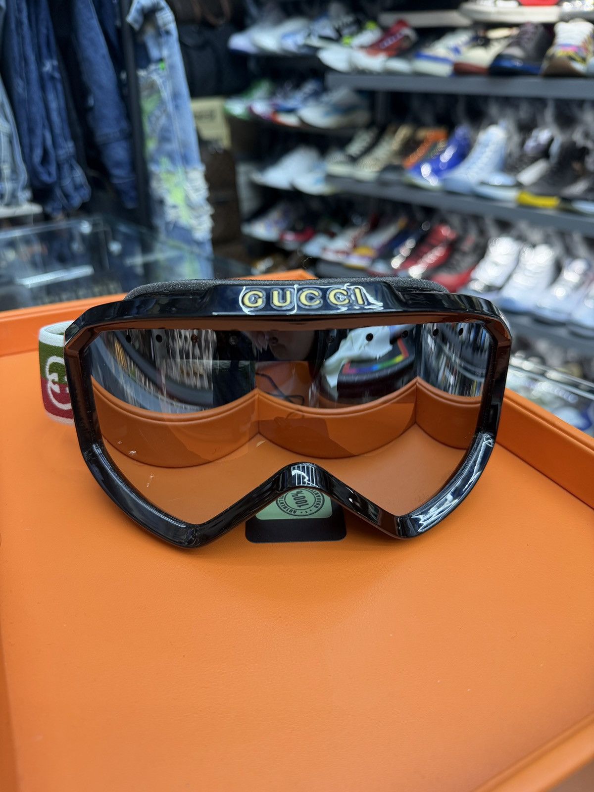 Gucci Gucci Black Interlocking Band Goggles Size ONE SIZE - 3 Thumbnail