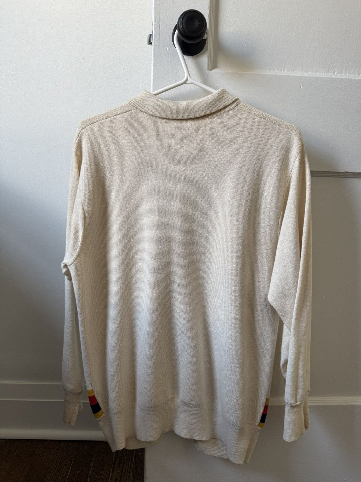 Aime Leon Dore Polo Cardigan (Cream) Size US S / EU 44-46 / 1 - 2 Thumbnail