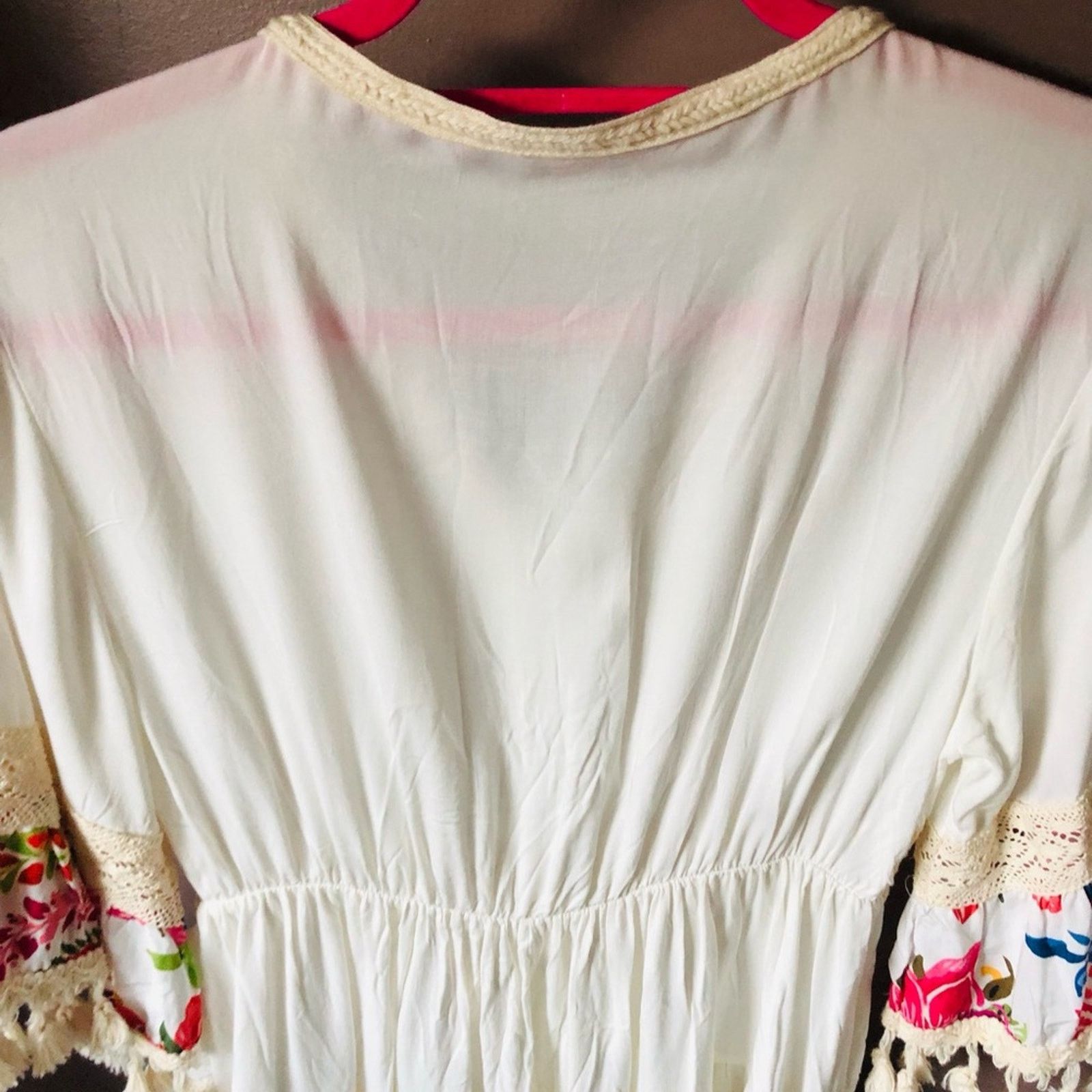 Other Dress beach vacation floral with Pom pom trim. Size S / US 4 / IT 40 - 10 Thumbnail