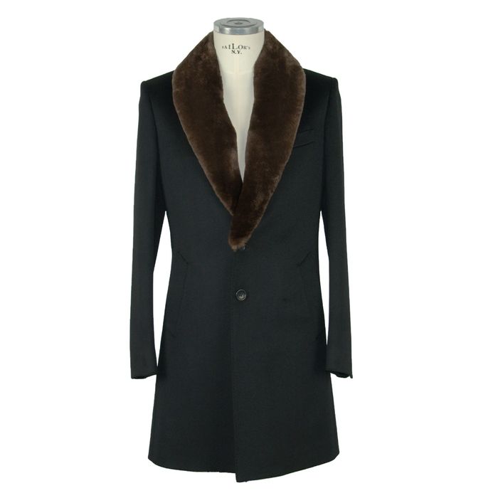 Designer Made in Italy Black Wool Vergine Jacket Grailed