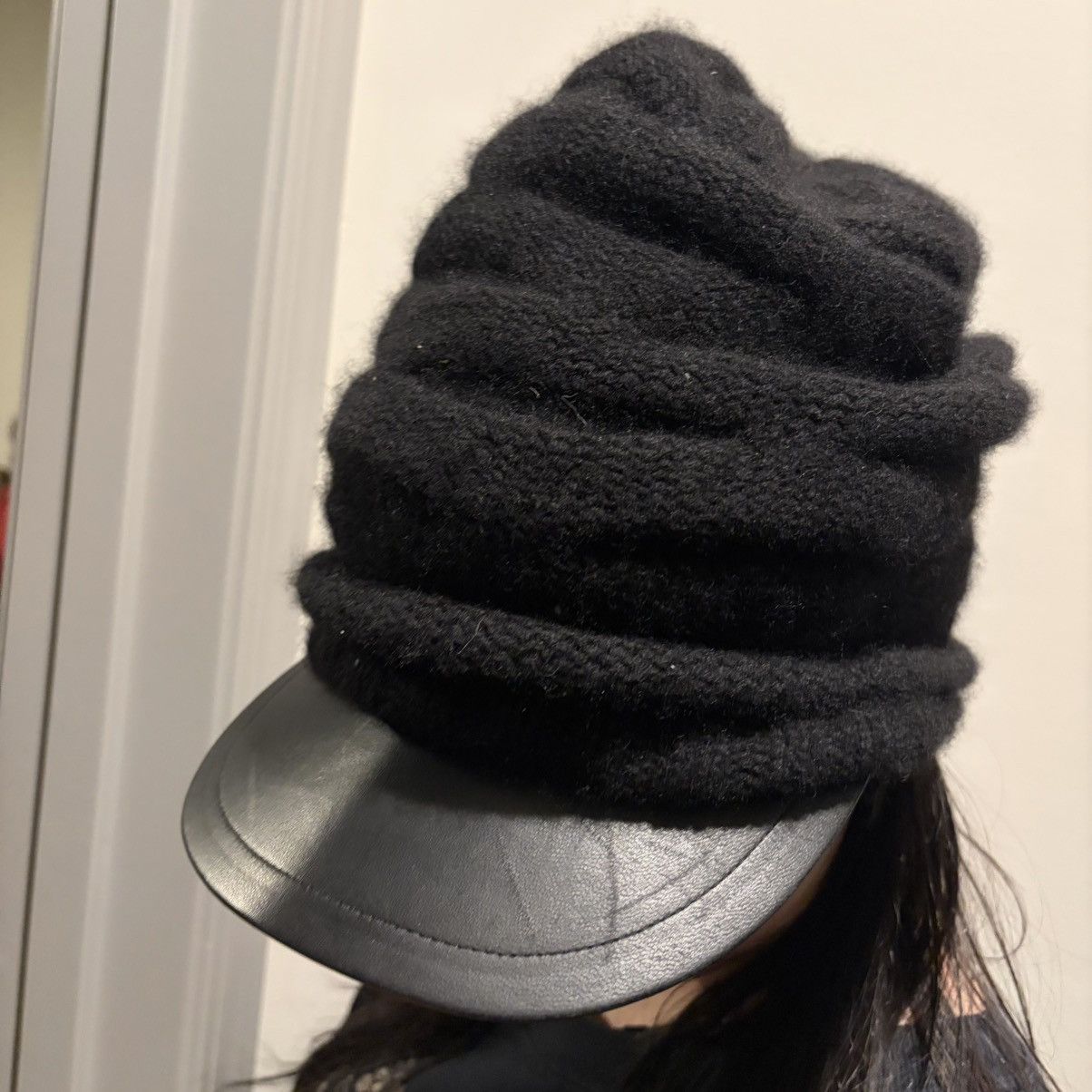 Isamu Katayama Backlash Isamu Katayama Backlash leather brim knit cap Size ONE SIZE - 5 Thumbnail