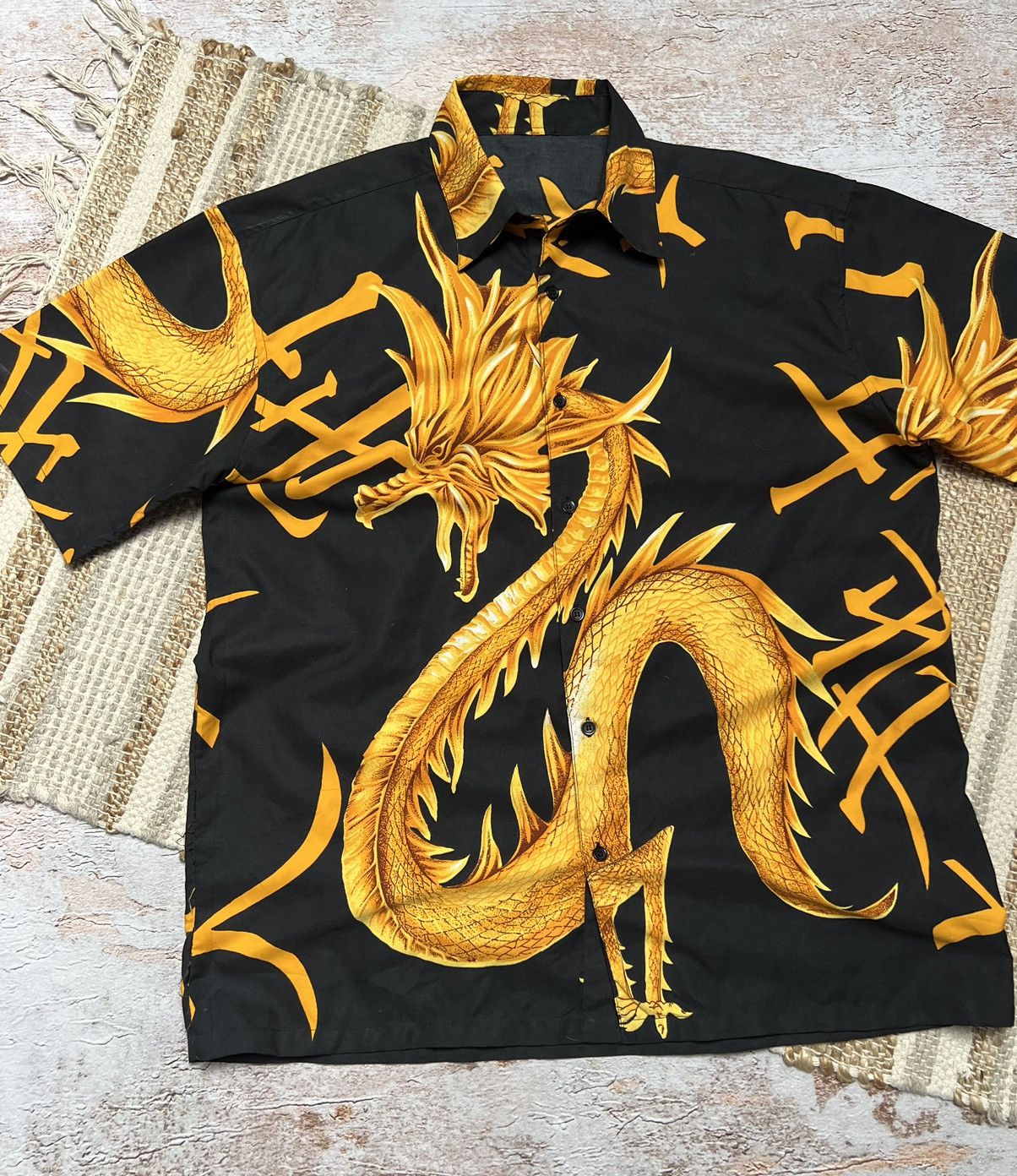 Japanese Brand Vintage Japanese dragons shirt Size US L / EU 52-54 / 3 - 2 Thumbnail