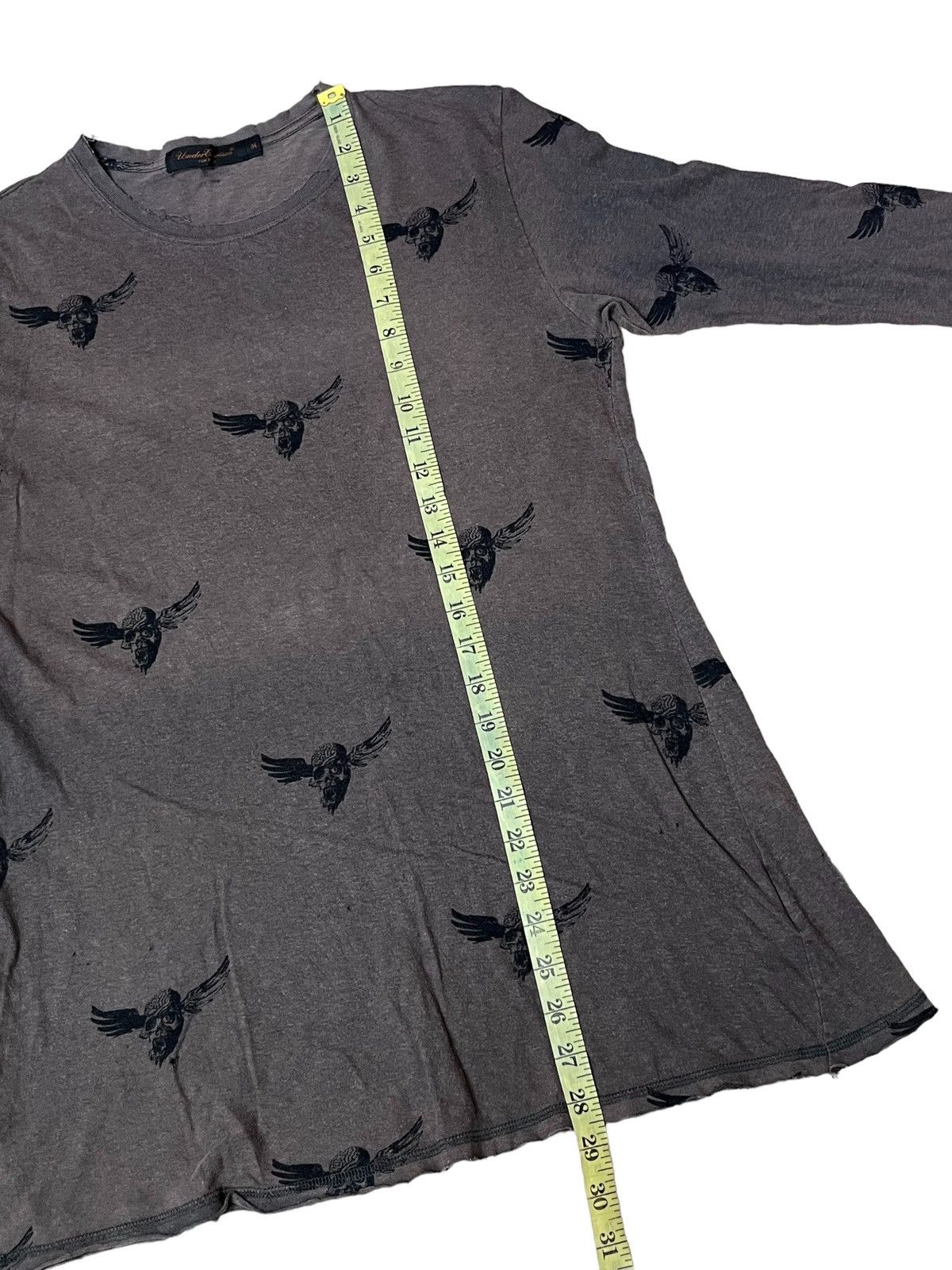Jun Takahashi ICONIC🔥UNDERCOVER SKULL DISTRESSED STYLE 3 QUARTER SHIRT Size M / US 6-8 / IT 42-44 - 10 Thumbnail