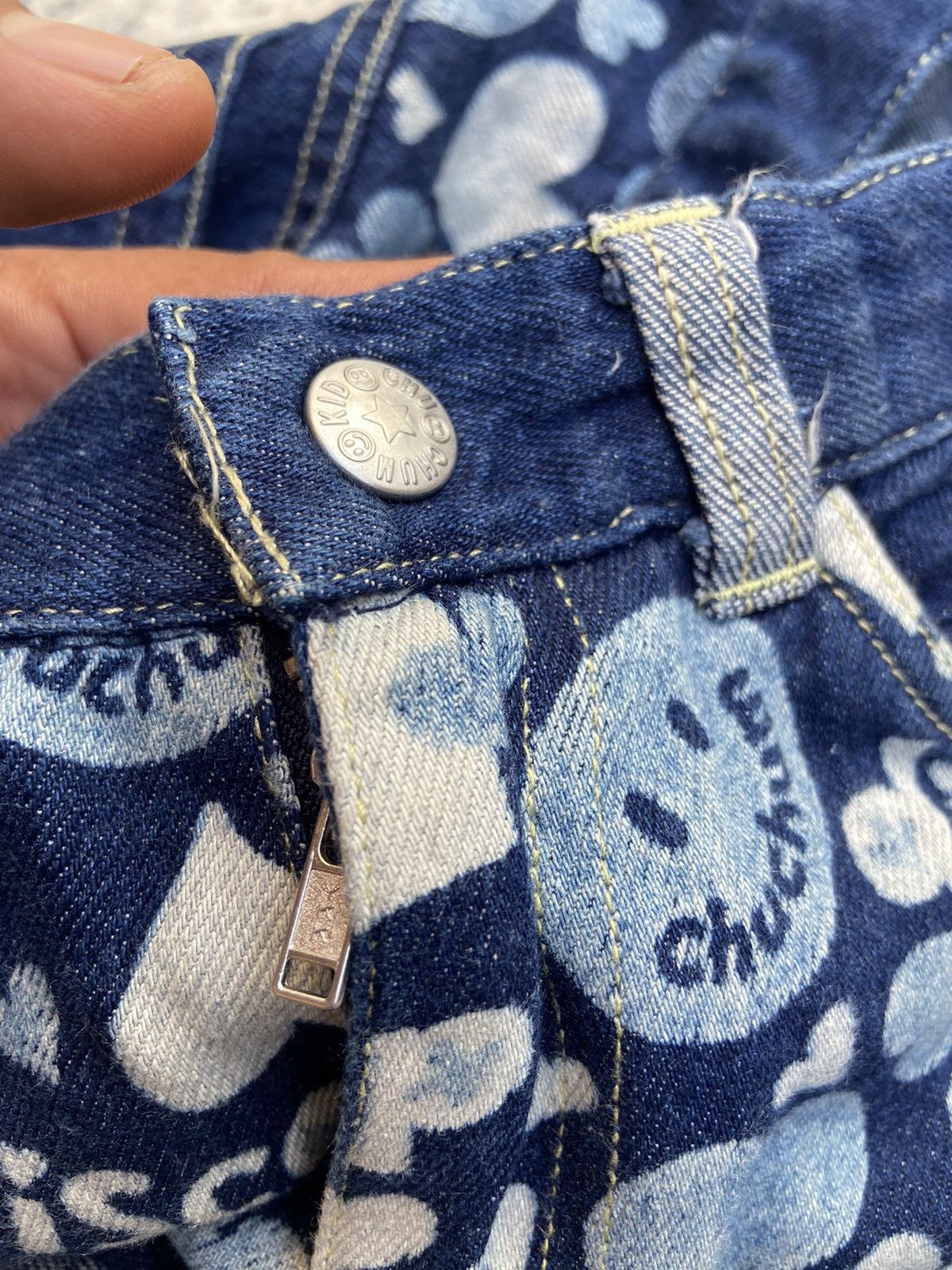 Hysteric Glamour Vtg chuchum smile denim flare boutcut Size 24" / US 00 / IT 34 - 9 Thumbnail