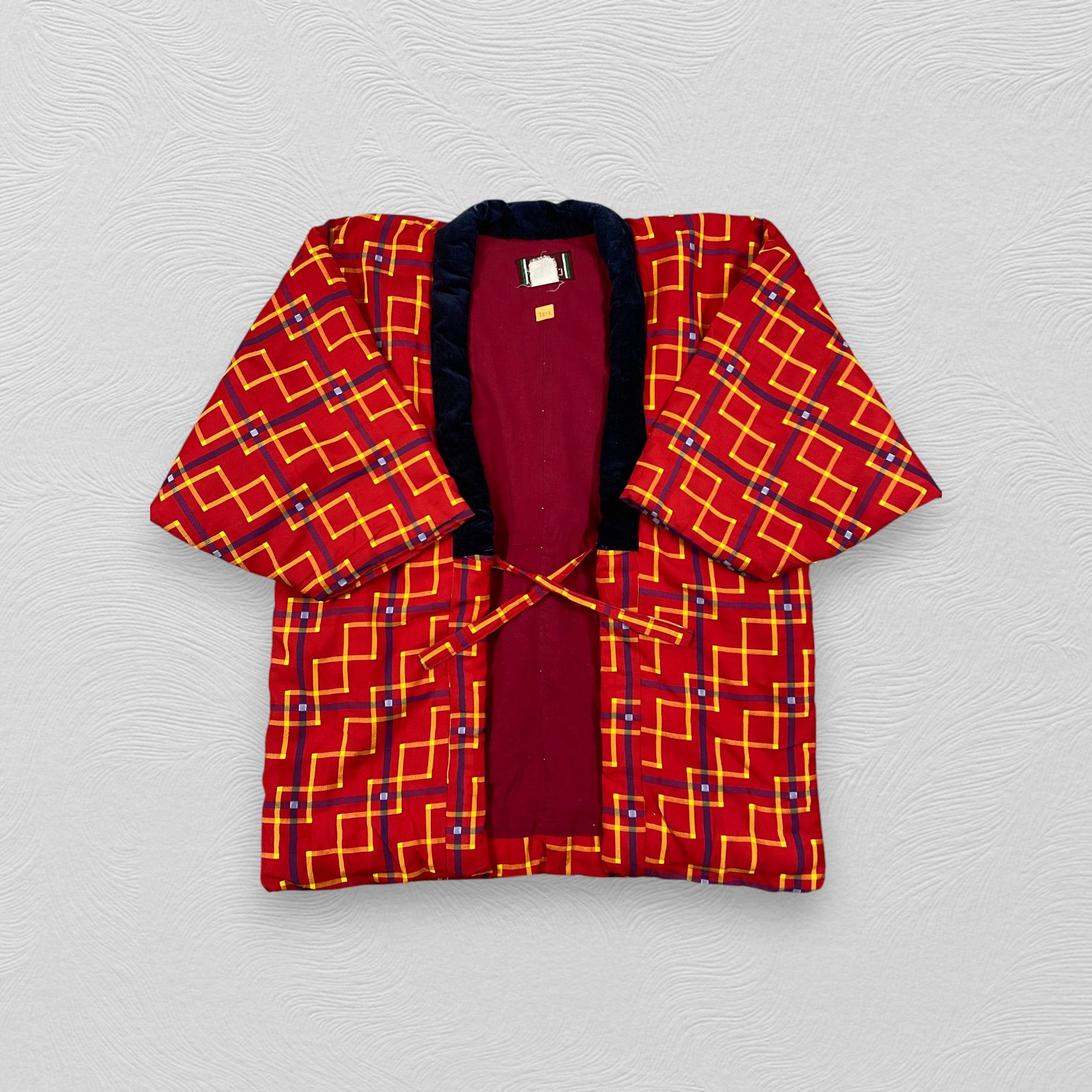 Japanese Brand Vintage Japanese Padded Plaid Japanese Kimono -J273 Size US L / EU 52-54 / 3 - 4 Thumbnail