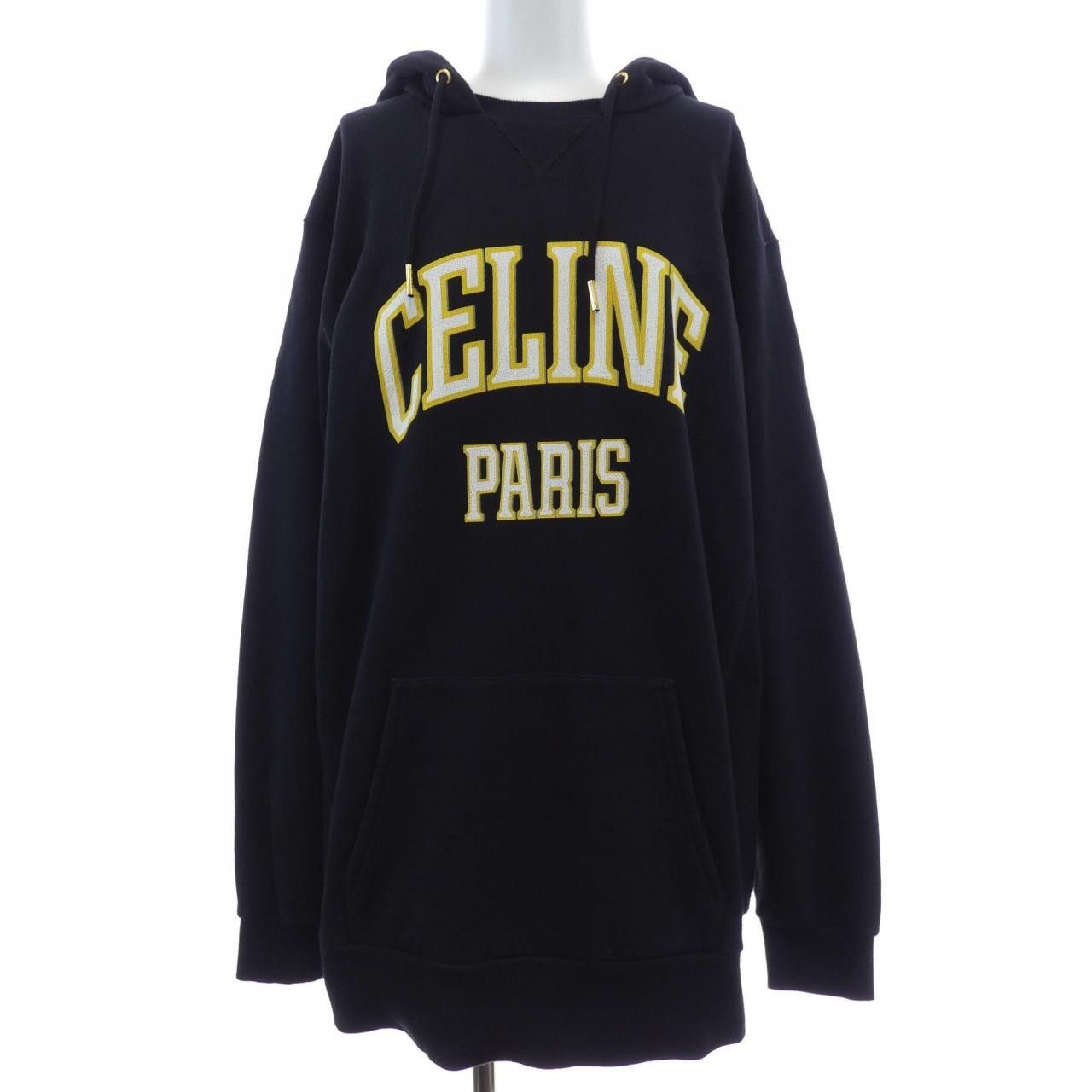 Celine Celine CELINE Oversized Hoodie Cotton Sweatshirt Textile Sweatshirts & Hoodies 2Y70F670Q DUTY FREE for USA Size ONE SIZE - 1 Thumbnail