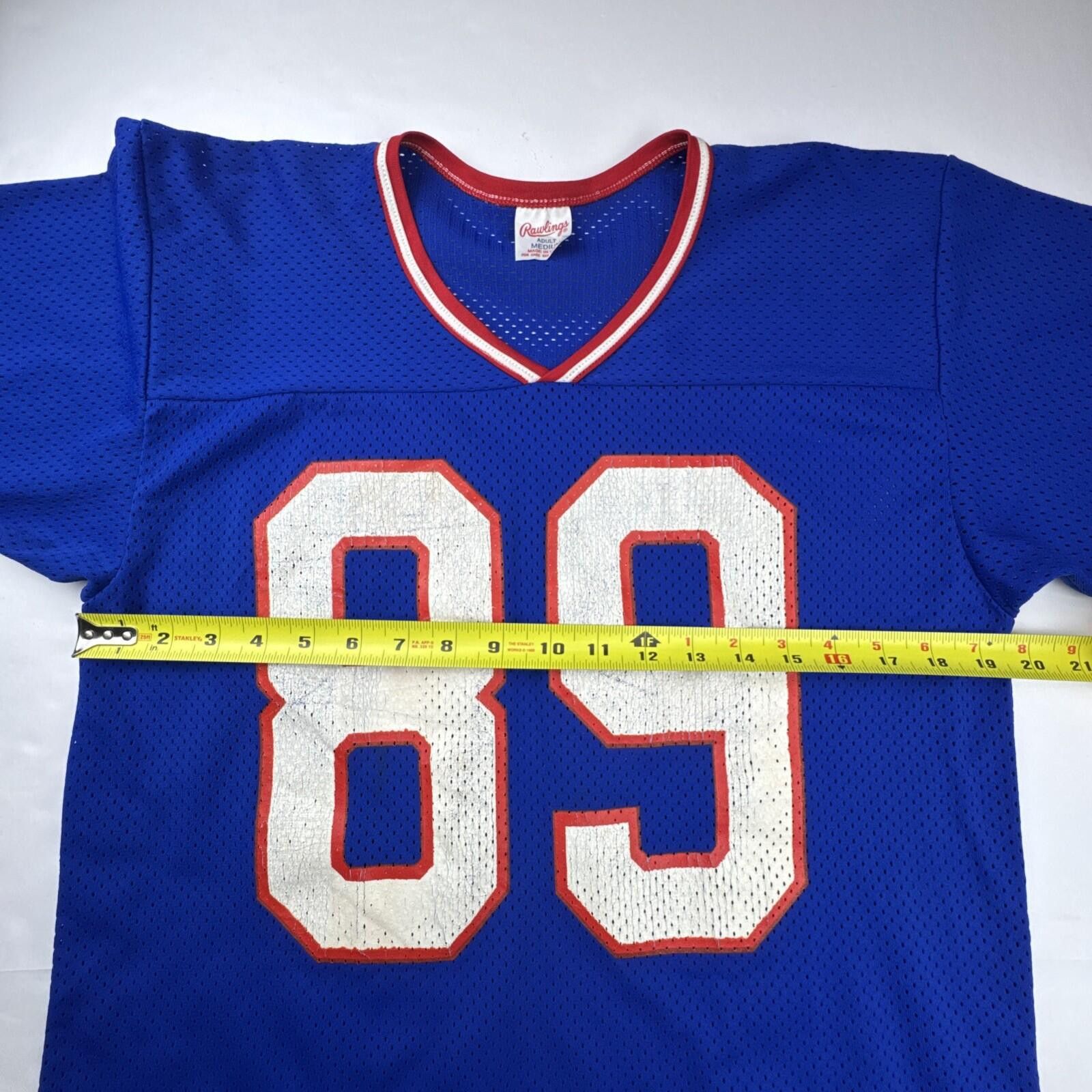 Other Rawlings NFL Jersey Vintage Mesh Number 89 Medium Blue Size US M / EU 48-50 / 2 - 3 Thumbnail