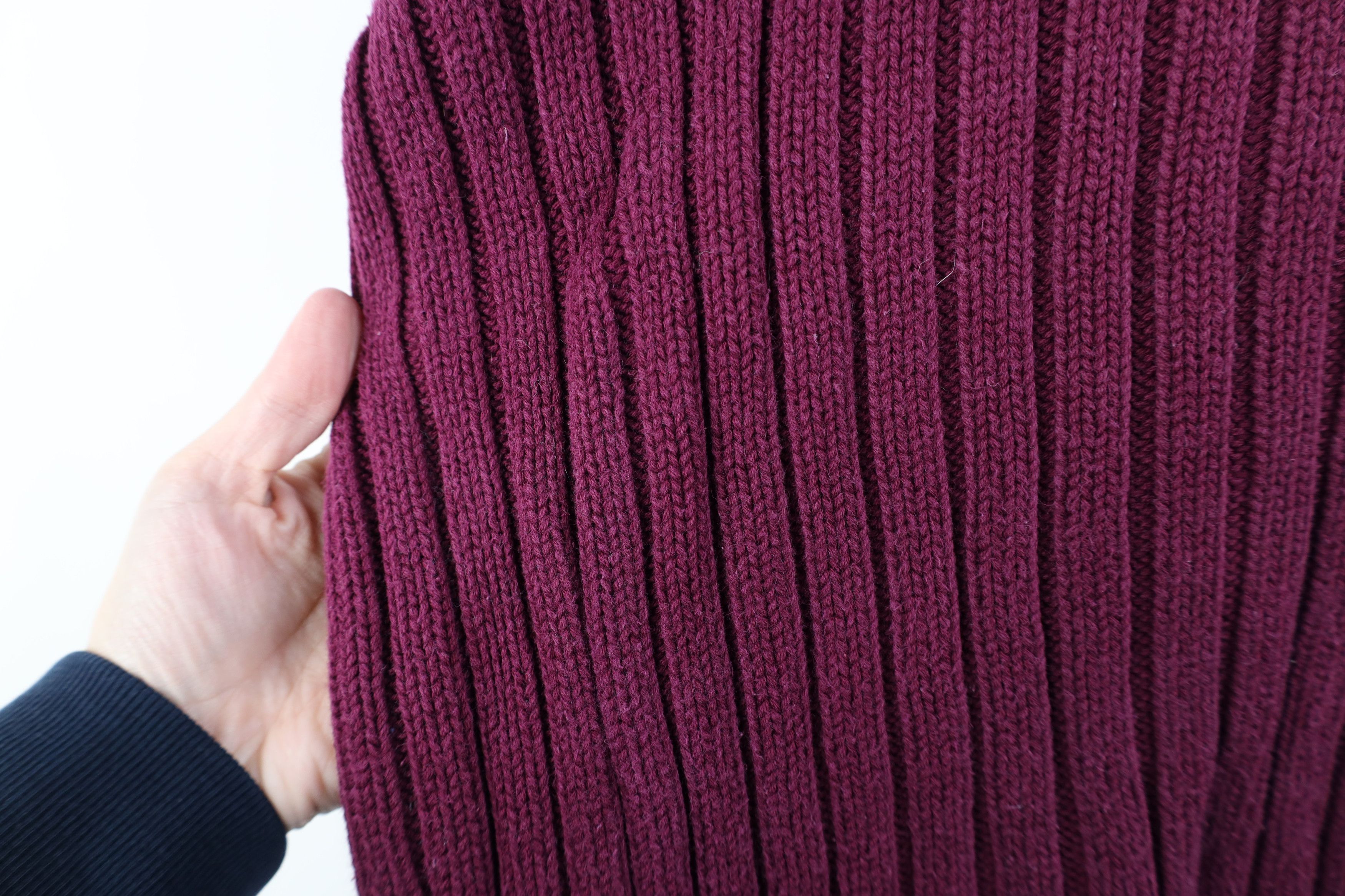 Lands' End Vintage 90s Lands End Heavyweight Cotton Ribbed Knit Sweater Size XL / US 12-14 / IT 48-50 - 8 Thumbnail