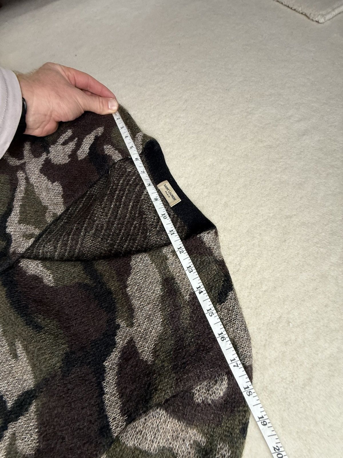 Saint Laurent Paris SS15 Saint Laurent camo camouflage cardigan Hedi Psych Rock Size US S / EU 44-46 / 1 - 4 Thumbnail