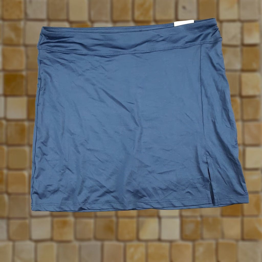 Vintage AUR Navy Blue Lightweight 2XL Skort Women Tennis Golf Mini Skirt Athletic Workout Gym N98 Size 40" / US 18 - 1 Thumbnail
