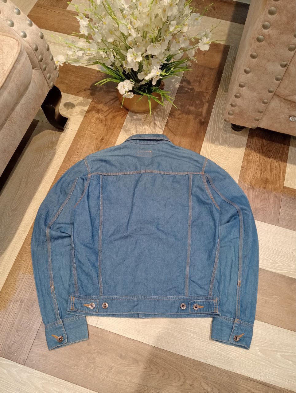 Margaret Howell MARGARET HOWELL BLUE DENIM JACKET - SIZE L Size US L / EU 52-54 / 3 - 11 Thumbnail