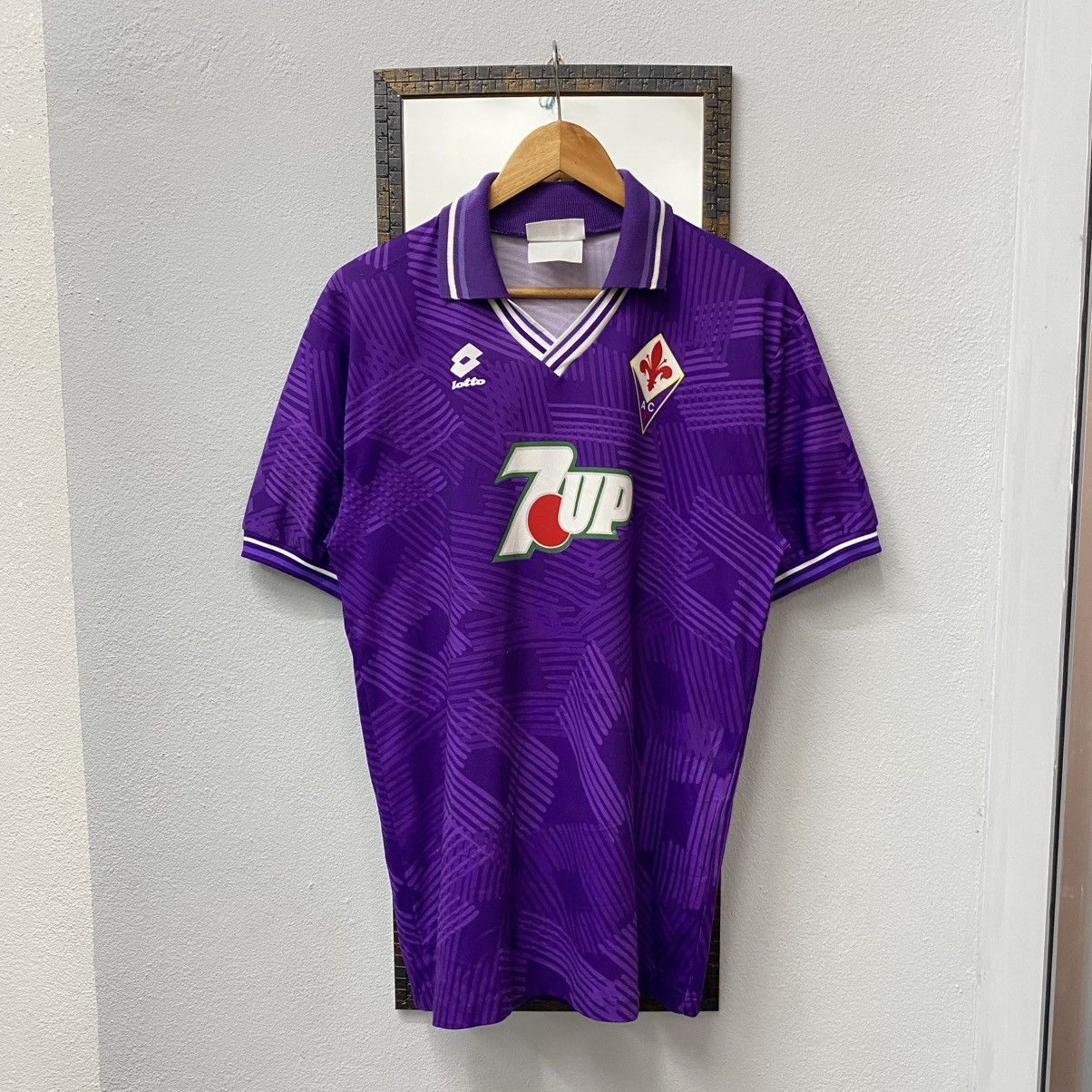 Lotto Sport × Vintage Lotto Fiorentina ACF 7up football shirt 92