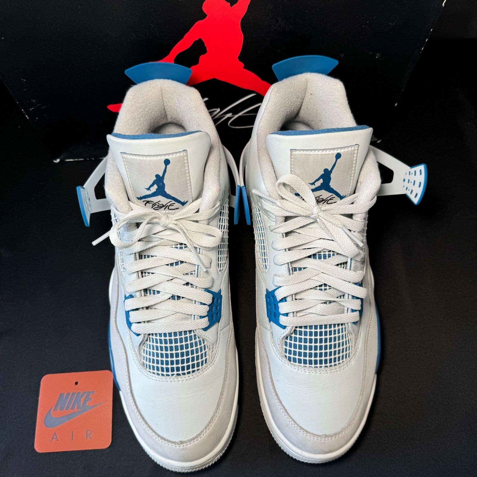 Jordan Brand × Nike Size 13 - Air Jordan 4 Retro Military Blue 2024 Men's Shoes Size US 13 / EU 46 - 4 Thumbnail