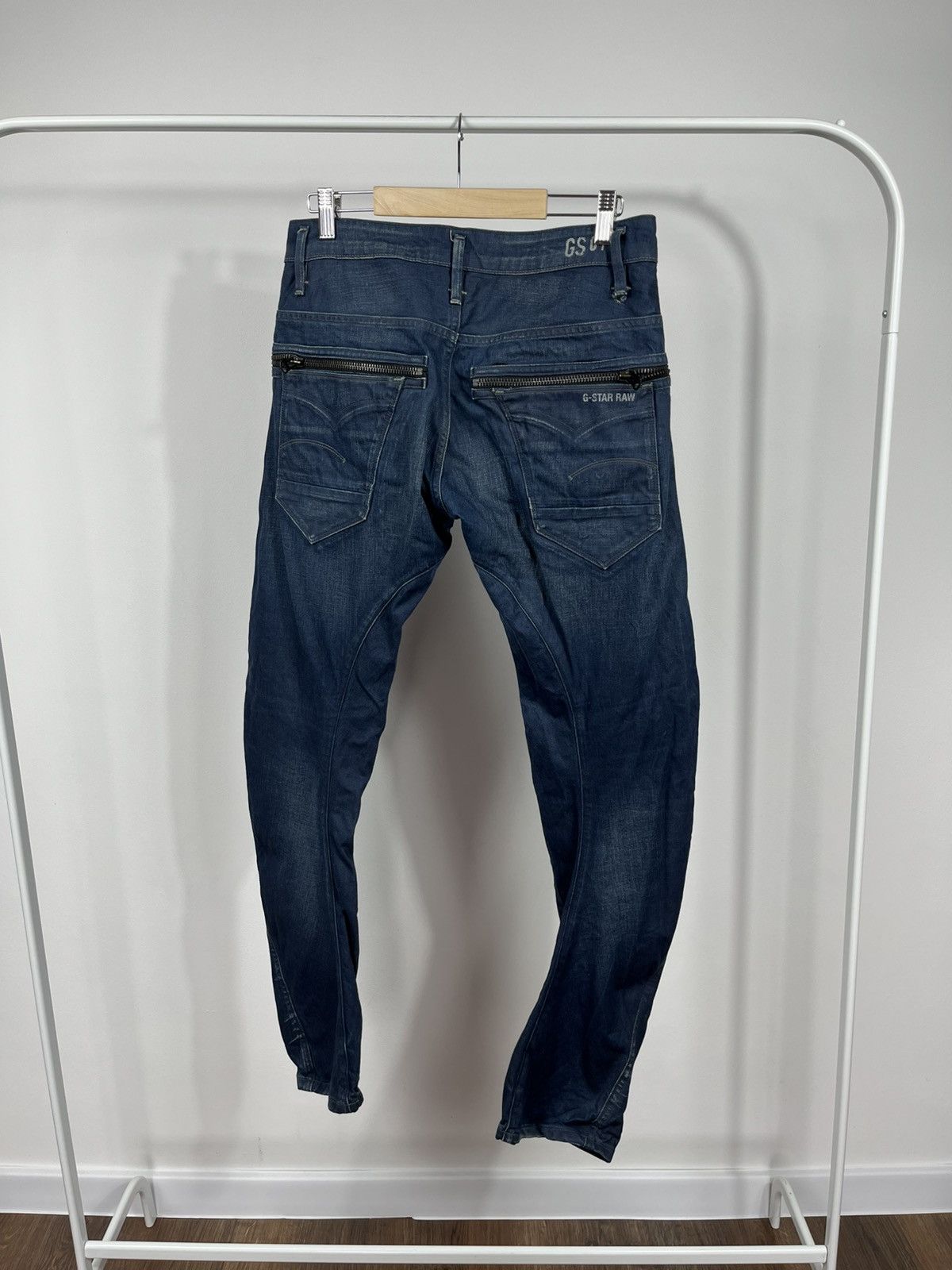 G-Star G Star RAW Arc 3D Jeans 31/32 Slim Tapered Zip Pocket Denim Size US 31 - 1 Thumbnail