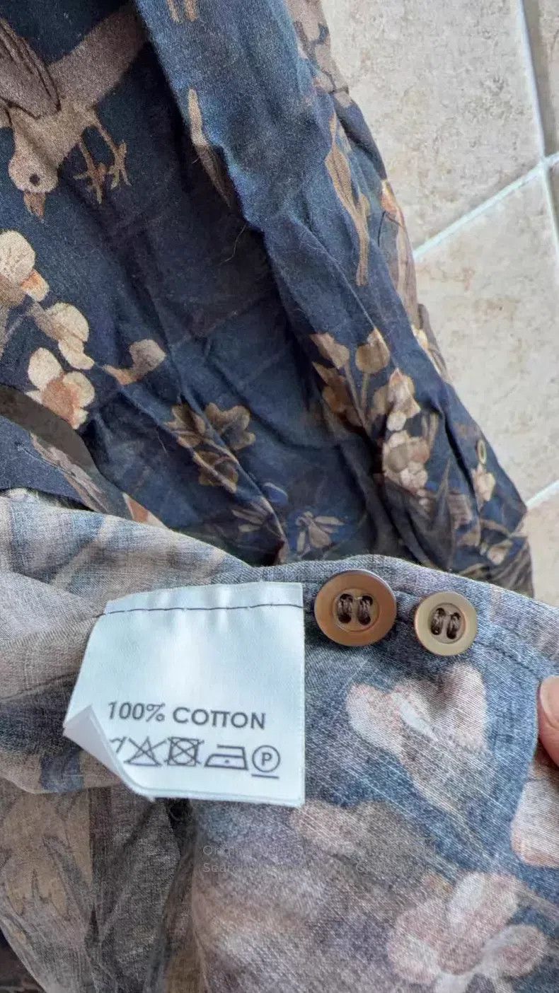 Dries Van Noten Dries Van Noten Floral Shirt Size US L / EU 52-54 / 3 - 3 Thumbnail