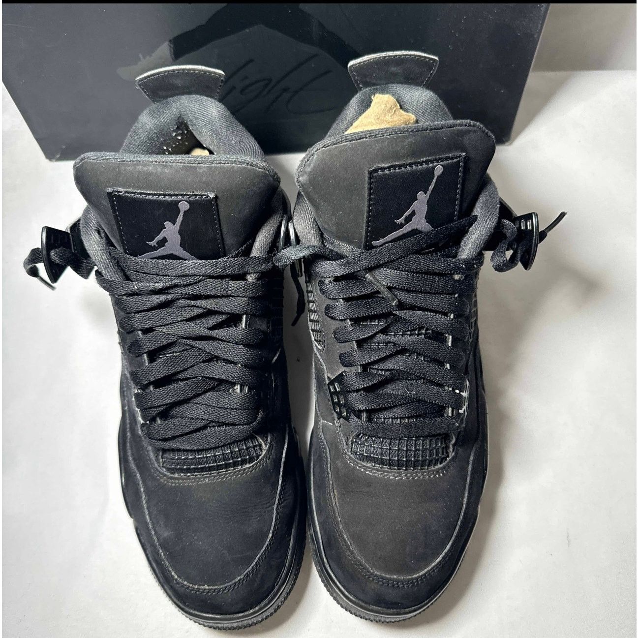 Jordan Brand × Nike Size 9.5 Nike Air Jordan 4 Retro Black Cat 2020 Men's Shoes Size US 9.5 / EU 42-43 - 4 Thumbnail
