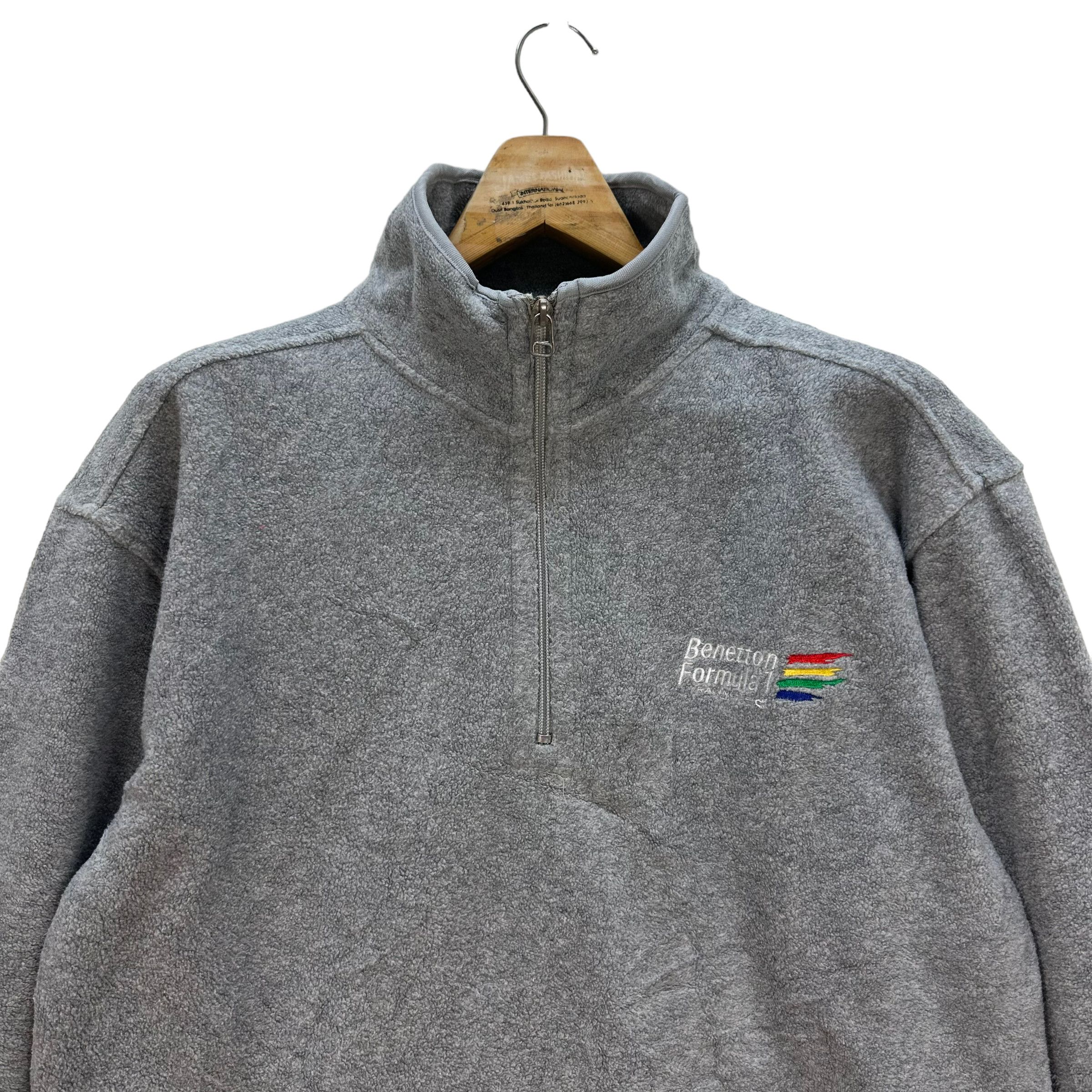 Benetton BENETTON FORMULA 1 RACING TEAM HALF ZIP FLEECE #8075-200 Size US M / EU 48-50 / 2 - 2 Thumbnail