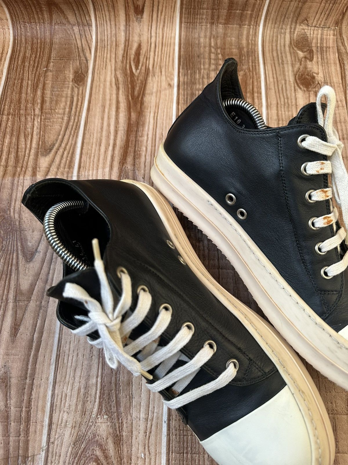 Rick Owens Rick Owens SS16 Leather Mainline Ramones Calf Leather Size US 8.5 / EU 41-42 - 11 Thumbnail