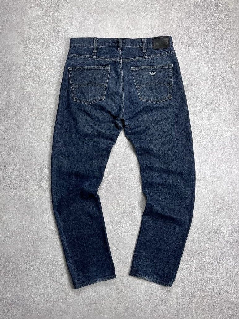 Armani Vintage Armani Indigo Pocket Logo Baggy Jeans 36 Size US 36 / EU 52 - 1 Thumbnail