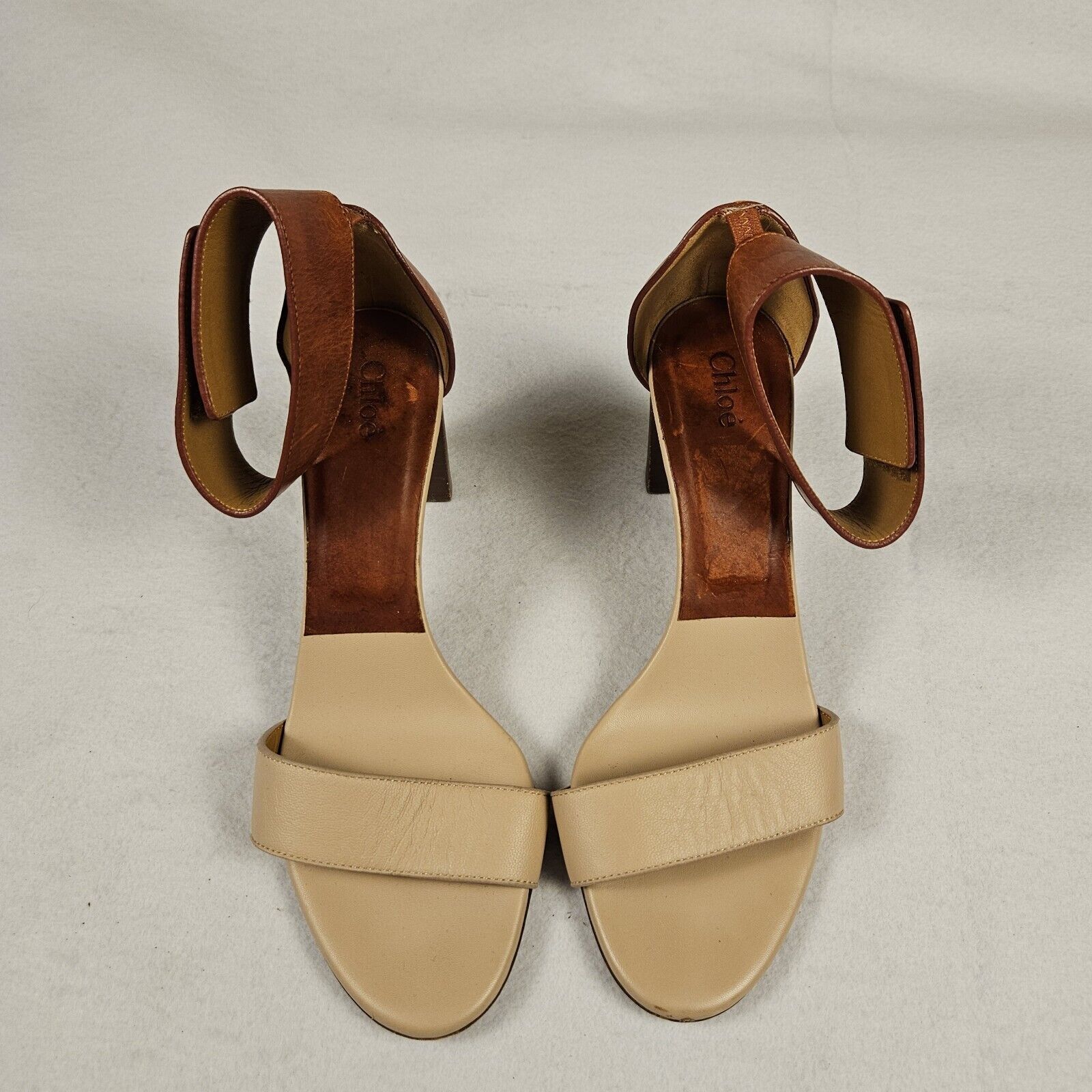 Chloe Chloe Gala Sandals Block Heels Open Toe Ankle Strap Leather Size US 6.5 / IT 36.5 - 4 Thumbnail