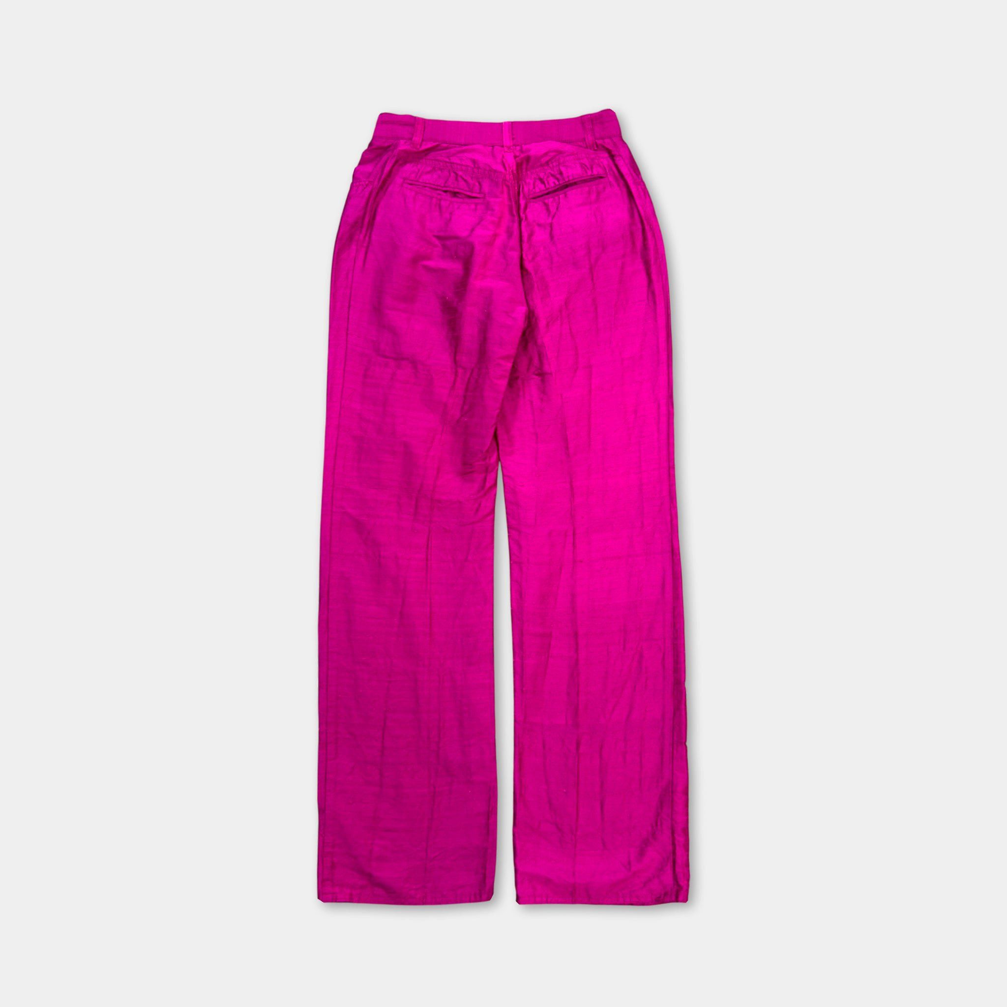 Dolce & Gabbana Dolce & Gabbana 2000's Pink Silk Pants Size 25" / US 0 / IT 36 - 6 Thumbnail