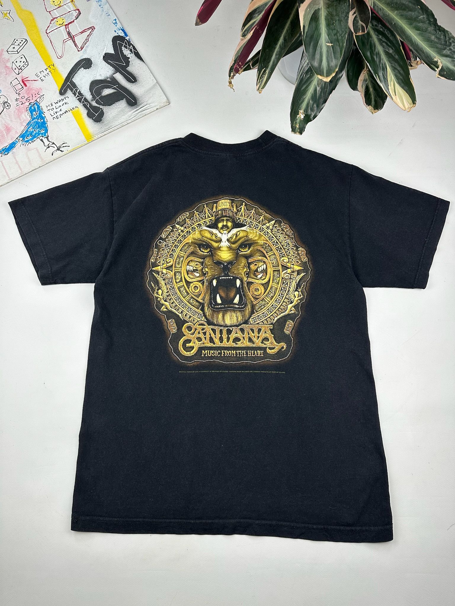 AAA Vintage Santana t-shirt (Jimi Hendrix Bob Marley) Size US L / EU 52-54 / 3 - 1 Thumbnail