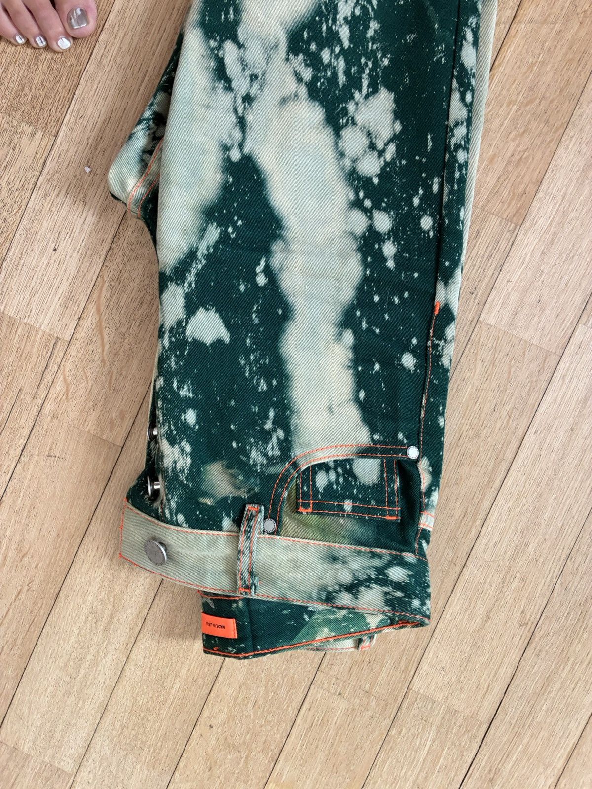 Sterling Ruby Woman’s hand bleached jeans Size 25" / US 0 / IT 36 - 7 Thumbnail