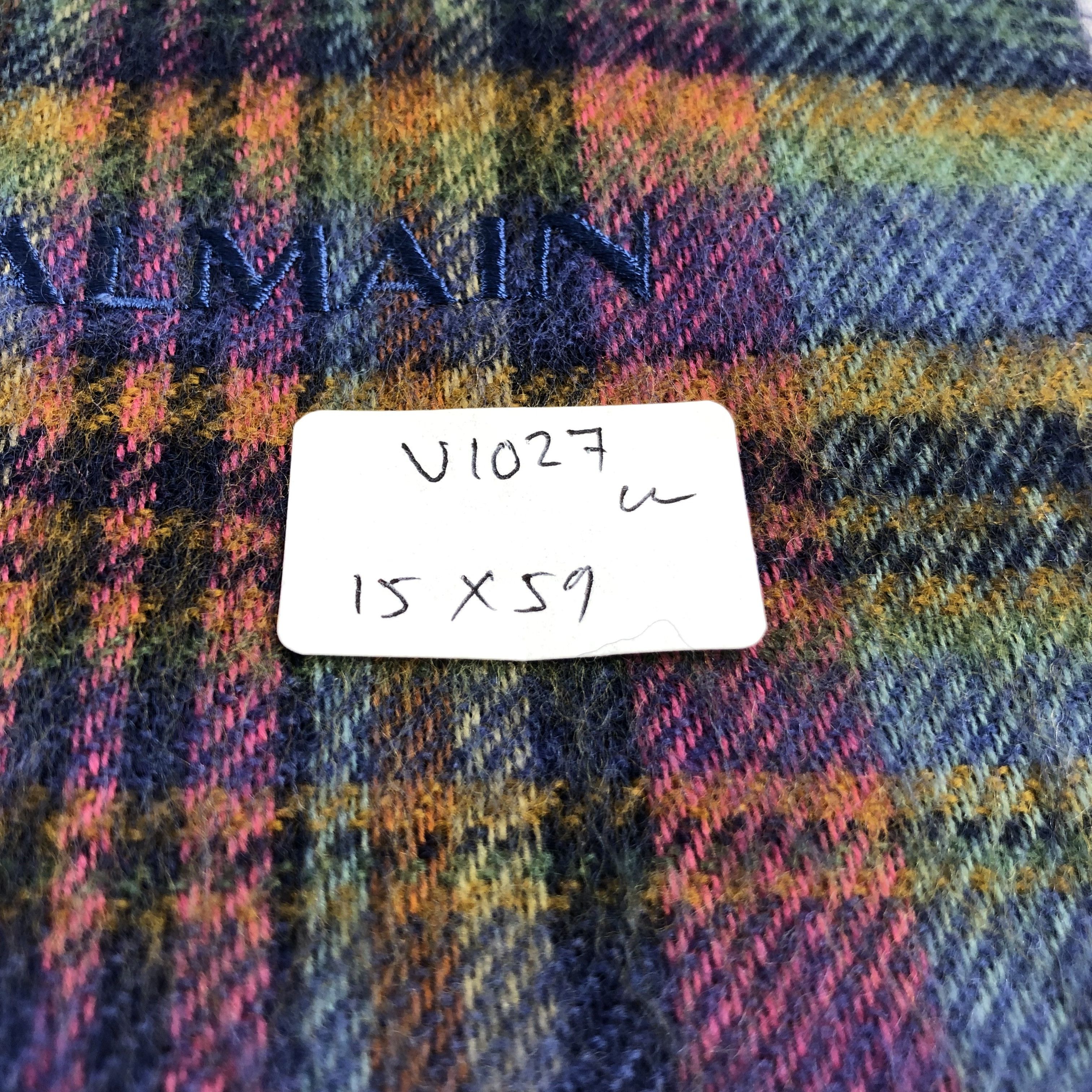 Pierre Balmain Pierre Balmain Colorful Tartan Wool Scarf Muffler V1027 Size ONE SIZE - 6 Thumbnail