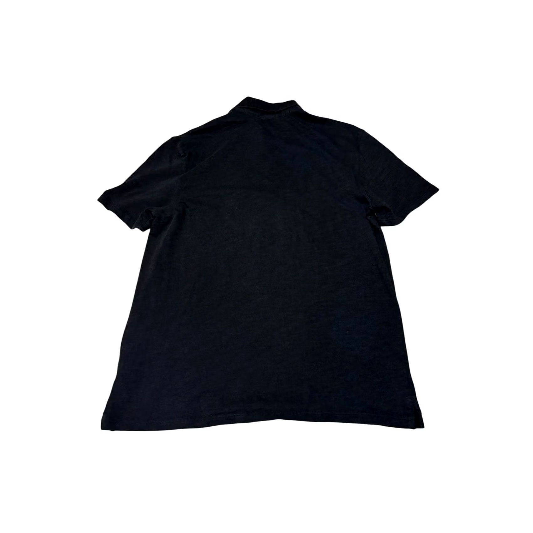 Vince Vince Mens Polo Shirt Jersey Short Sleeve Black 100% Cotton Medium Size US M / EU 48-50 / 2 - 3 Thumbnail