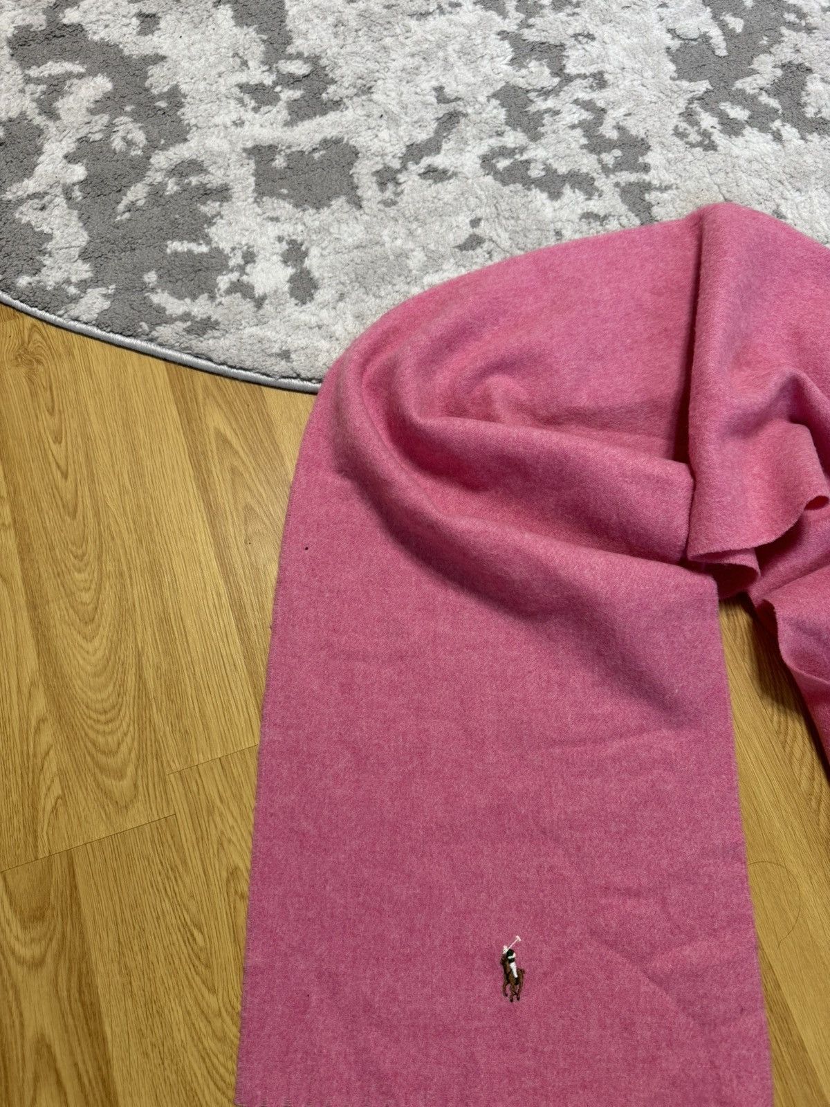 Polo Ralph Lauren Polo Ralph Lauren Pink Wool Scarf Iconic Size ONE SIZE - 7 Thumbnail