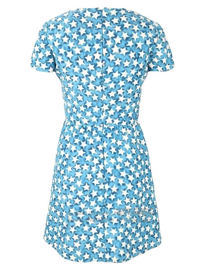 Valentino Valentino Blue star dress Size M / US 6-8 / IT 42-44 - 2 Thumbnail