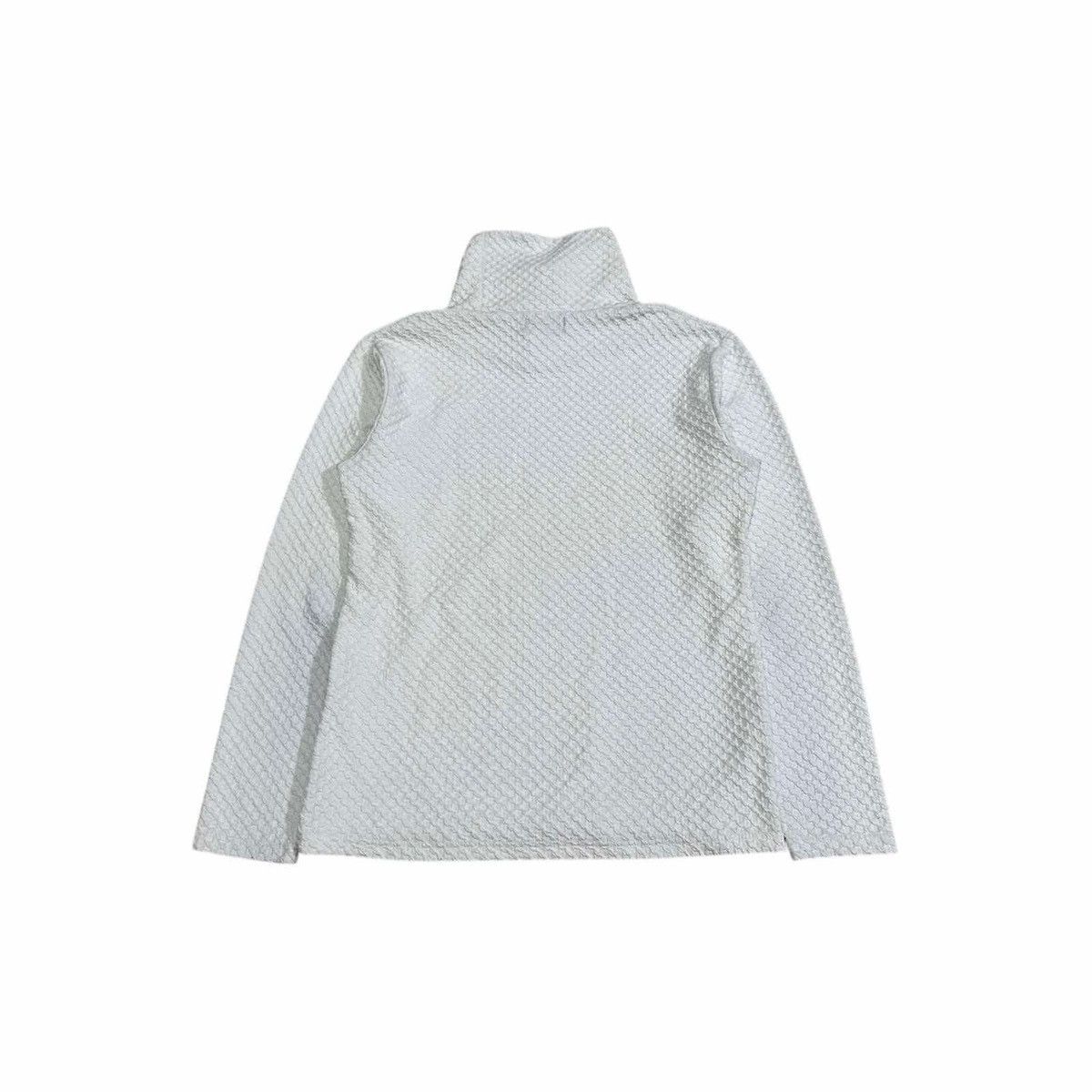 If Six Was Nine × Japanese Brand × semanticdesign 🔥Sick Y2K Semantic Design Waffle Knit Mock Neck Sweatshirt Size US L / EU 52-54 / 3 - 6 Thumbnail