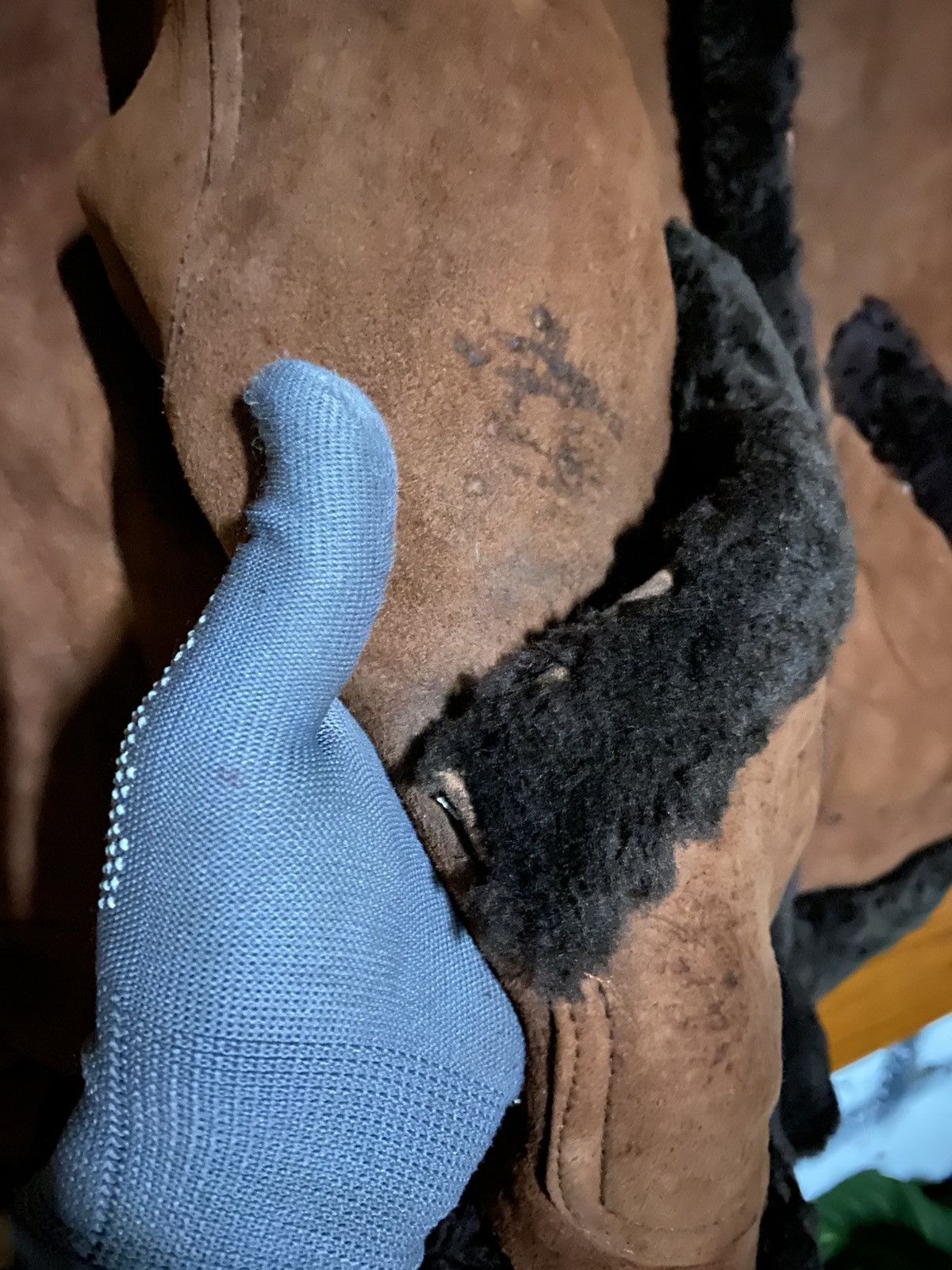 Vintage Vintage Italian Shearling Jacket by Teodem – Brown Suede Size US M / EU 48-50 / 2 - 6 Thumbnail