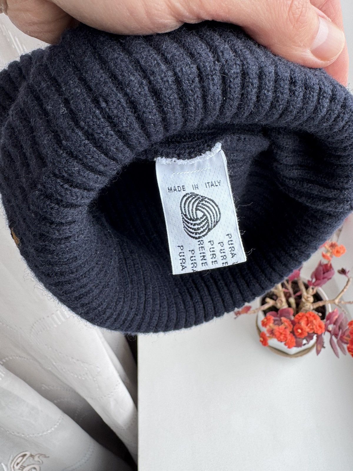 Paul & Shark Vintage Paul Shark Beanie Hat Navy Blue Wool Cousteau Mini Size ONE SIZE - 10 Thumbnail