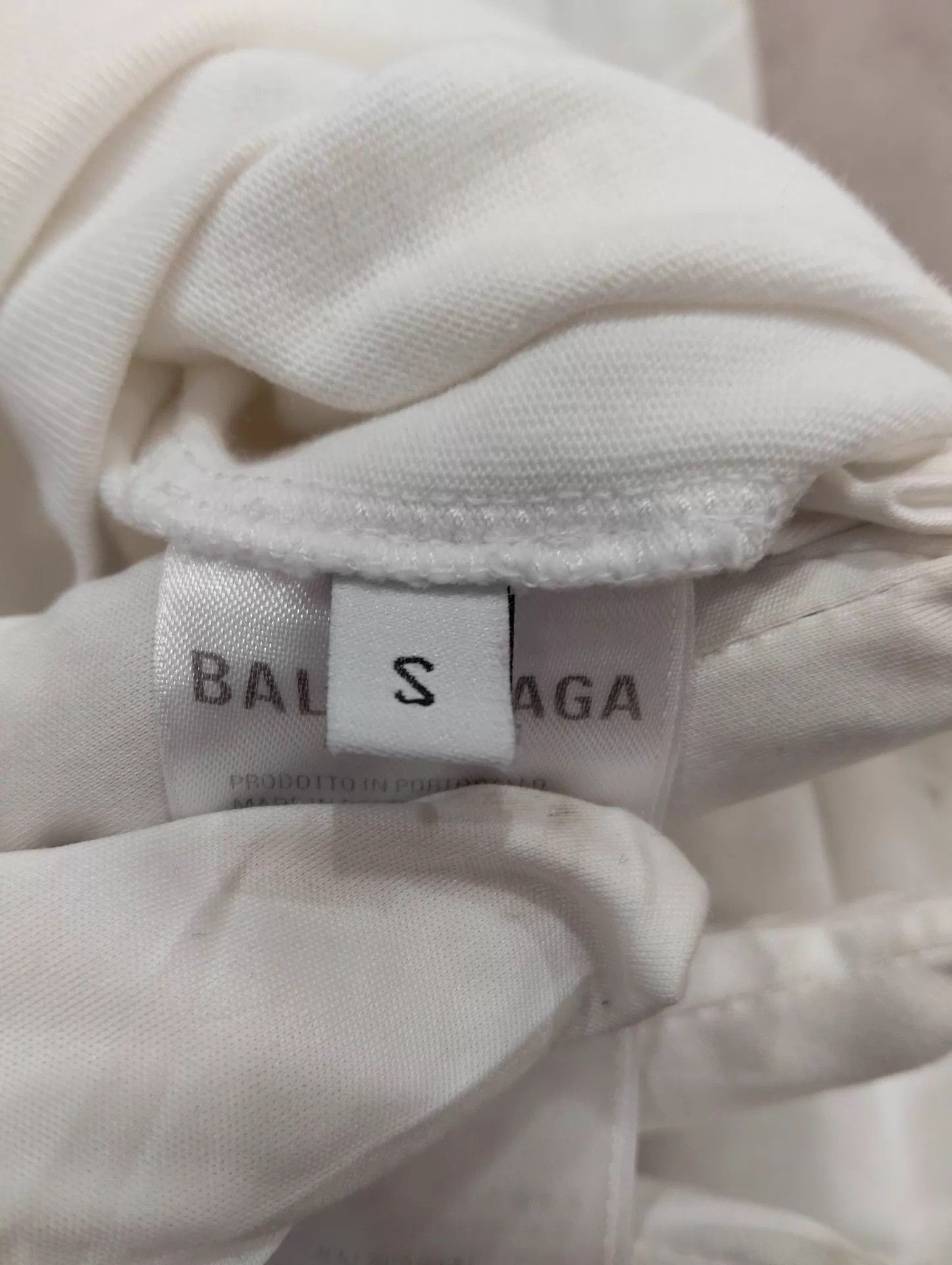 Balenciaga Balenciaga logo print crewneck straight short-sleeve tee S Size US S / EU 44-46 / 1 - 5 Thumbnail