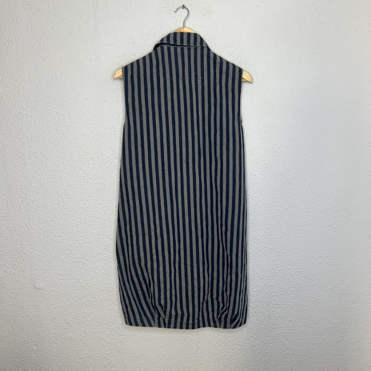 Miss Sixty Miss Sixty Amazing Mini Dress Denim Striped Navy Y2K Size M / US 6-8 / IT 42-44 - 6 Thumbnail