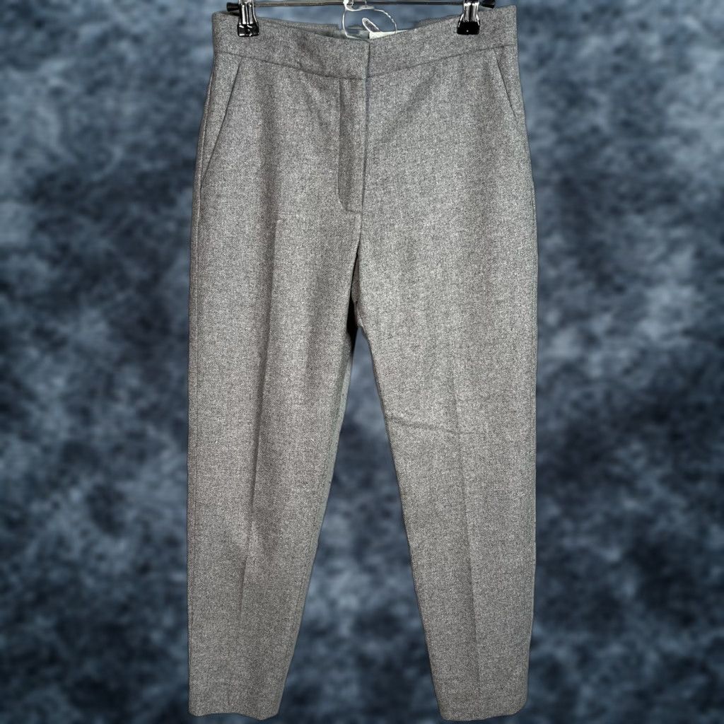 Cos NWT! Cos Wool Blend Pants Womens Size 2 Gray Slim Leg Tapered Size 26" / US 2 / IT 38 - 1 Thumbnail