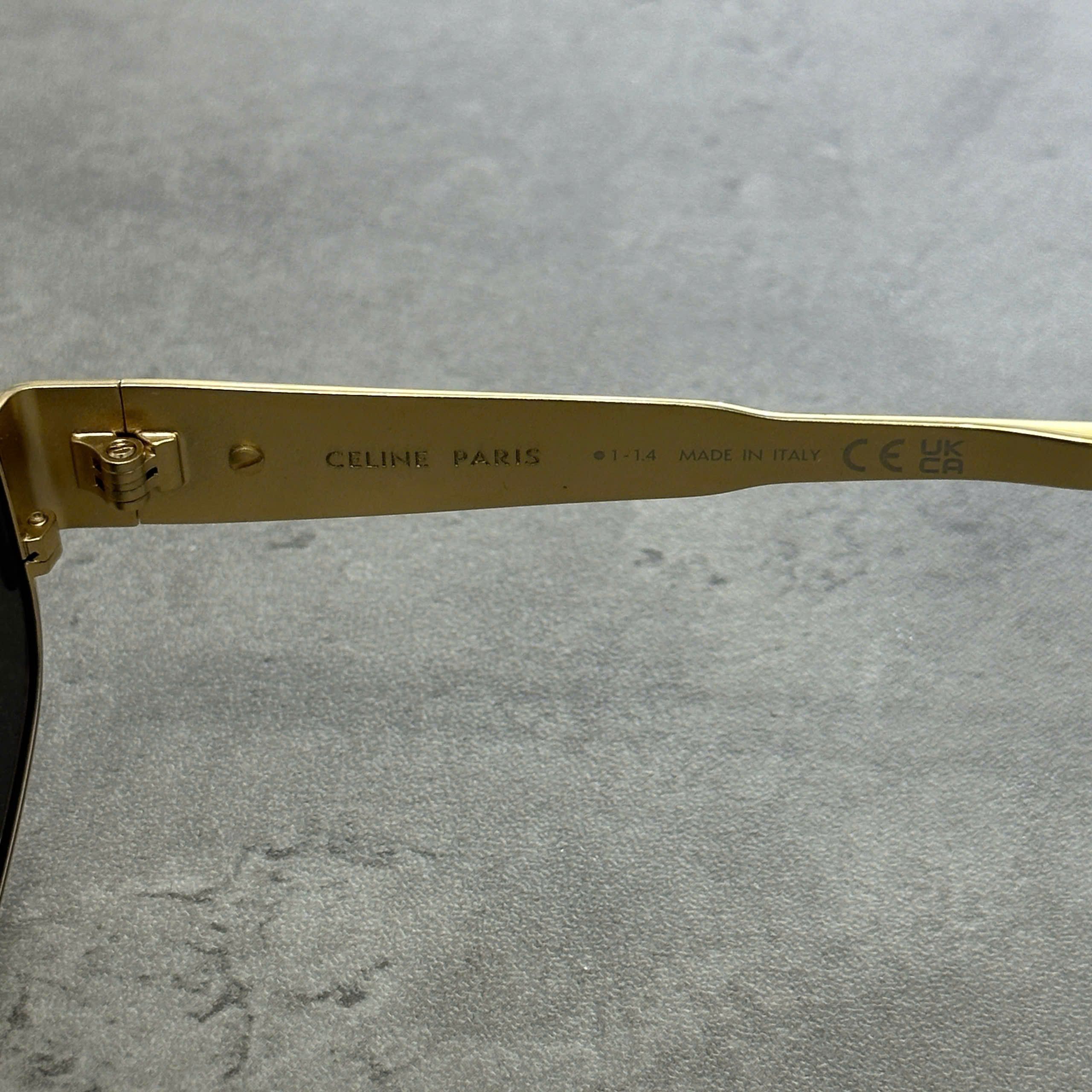 Celine CELINE Triomphe Metal 03 Sunglasses In Metal GOLD Size ONE SIZE - 5 Thumbnail