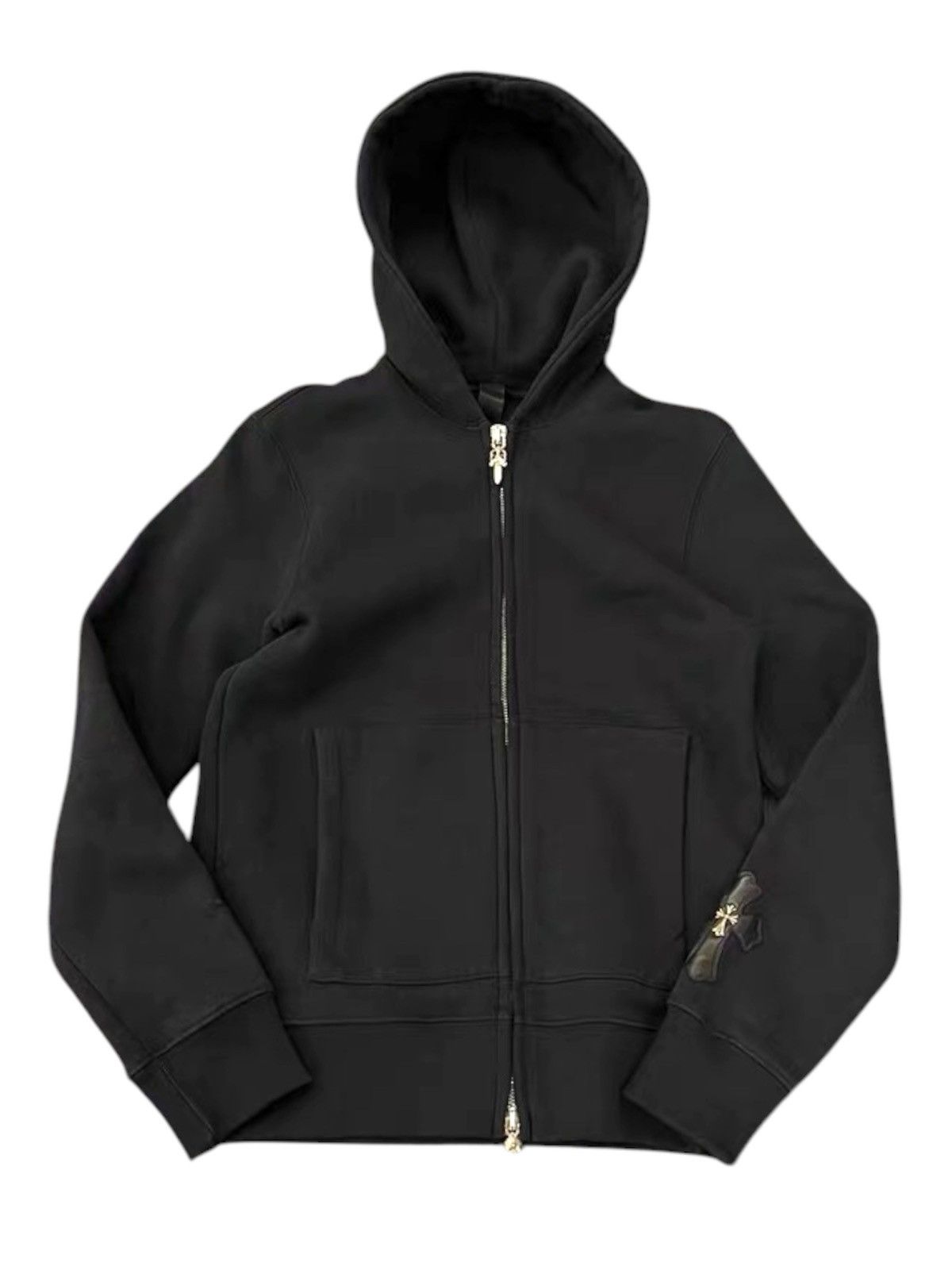 Chrome Hearts Chrome Hearts M Silver Cross Patches Zip Up Hoodie Size US M / EU 48-50 / 2 - 2 Thumbnail