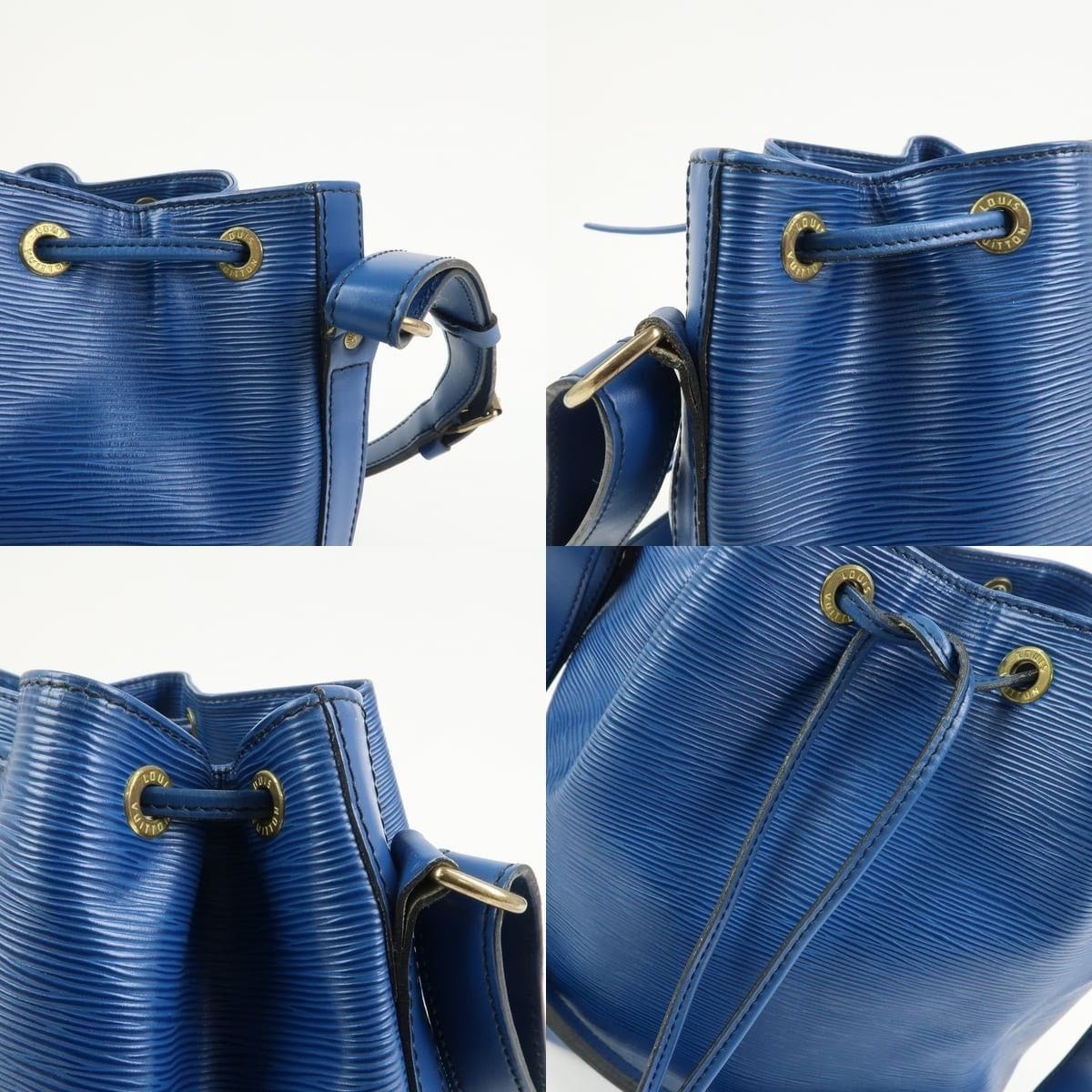 Louis Vuitton Louis Vuitton Epi Petit Noe Shoulder Bag Leather Bucket Blue Size ONE SIZE - 6 Thumbnail