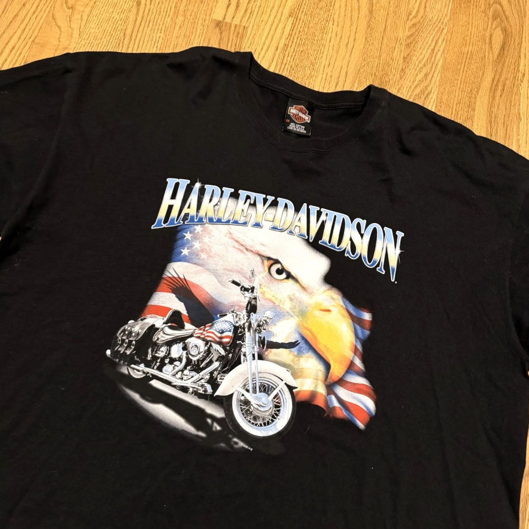 Harley Davidson VINTAGE Harley Davidson Shirt Size 3XL Eagle Motorcycle 90s Vtg Men’s T Size US XXL / EU 58 / 5 - 3 Thumbnail