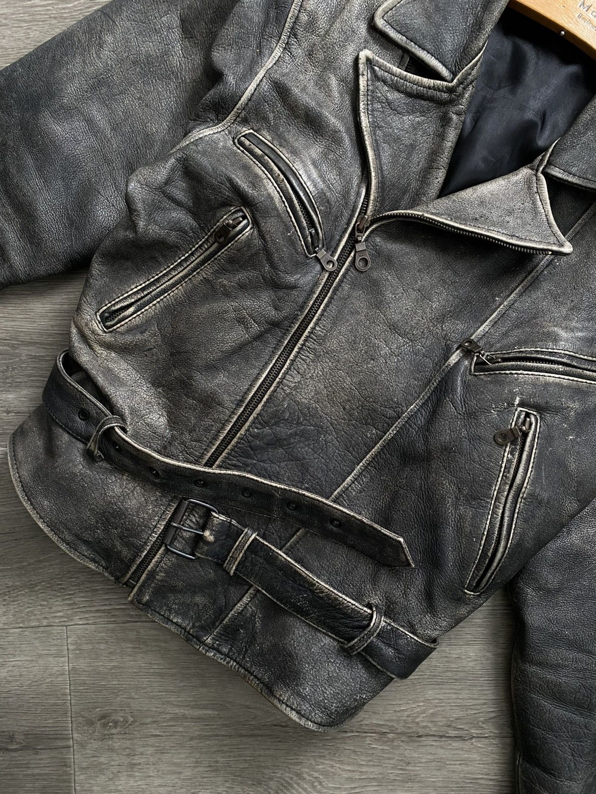 Japanese Brand × Vintage 🫧Vintage leather jacket Y2K Size US L / EU 52-54 / 3 - 4 Thumbnail